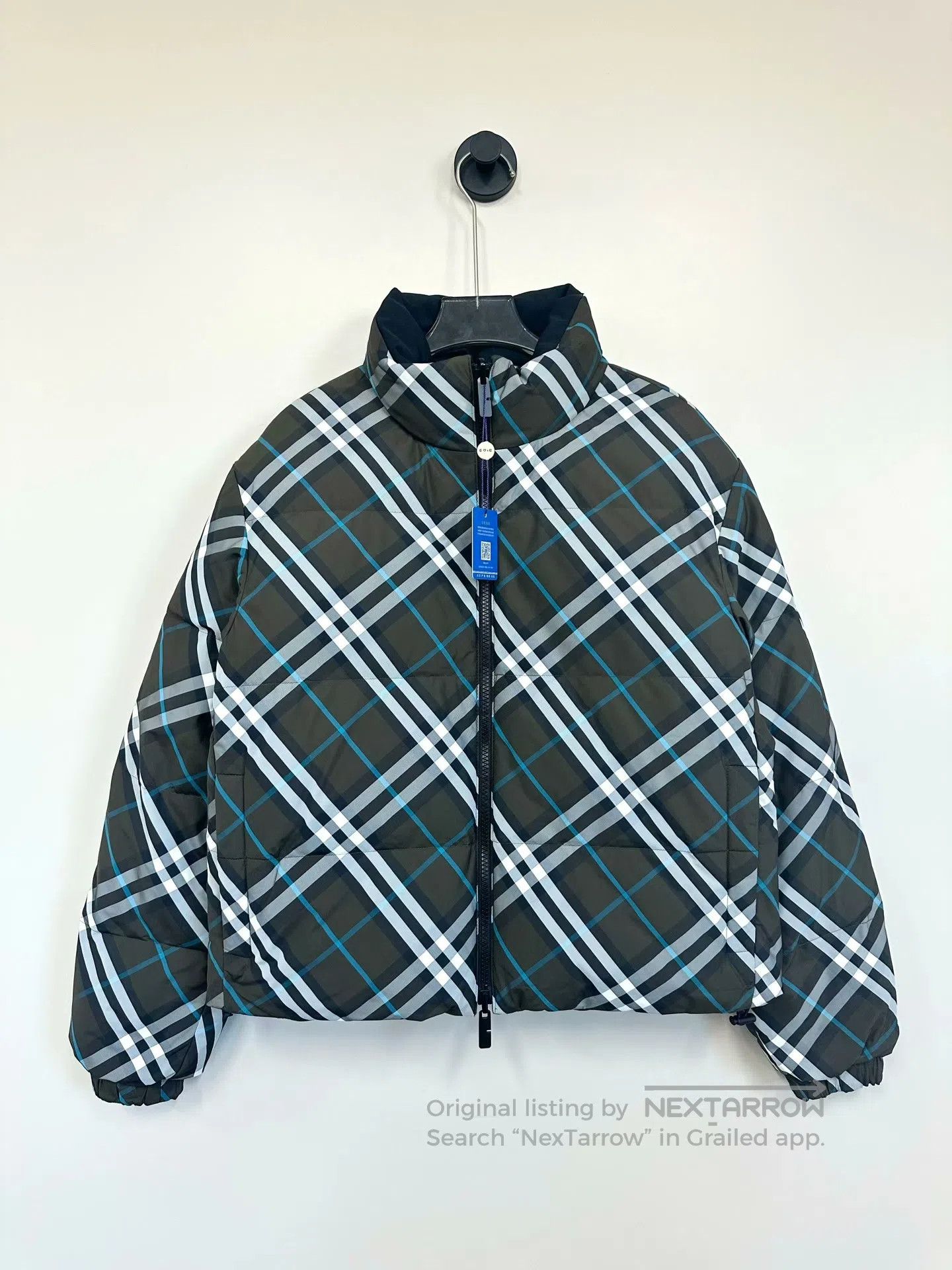 Burberry Burberry Dual Tone Plaid Zip-up Down Jacket| Size S / US 4 / IT 40 - 1 Thumbnail