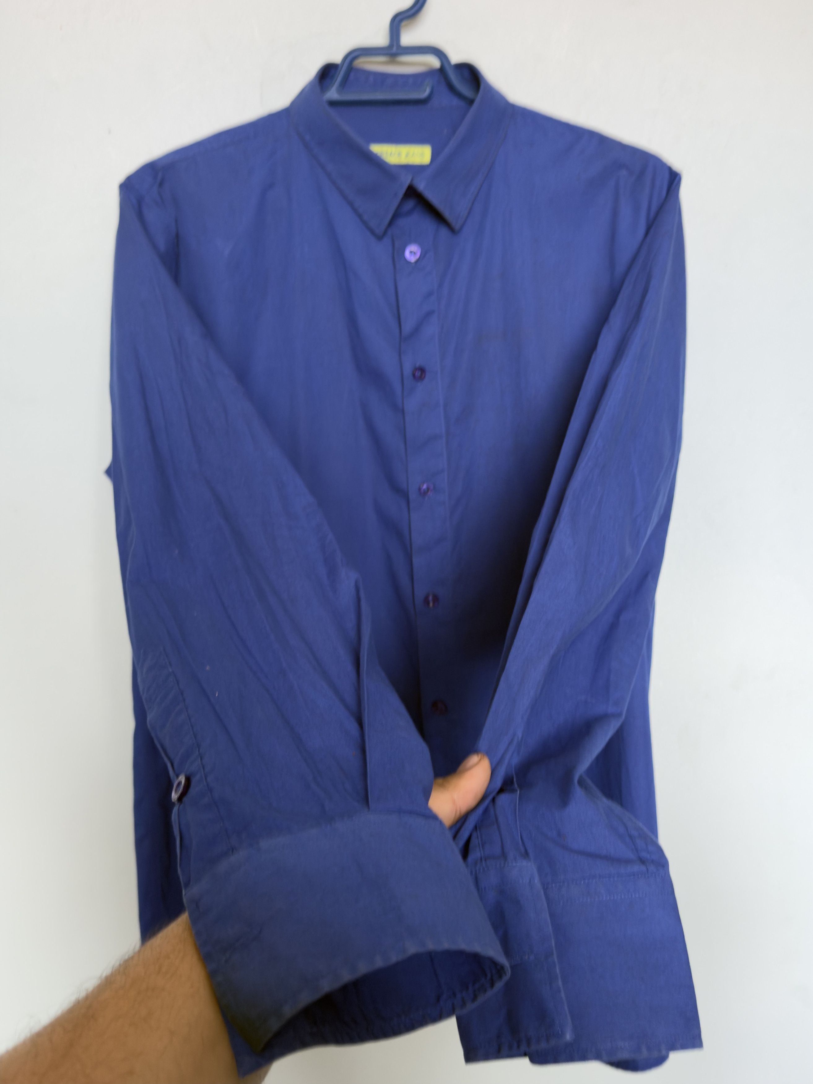 Versace Jeans Couture 🔥 blue electric versace shirt size M cotton stretch Size US M / EU 48-50 / 2 - 2 Thumbnail