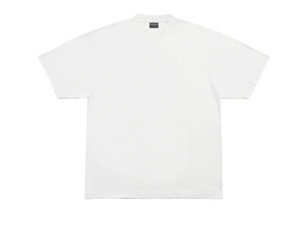 Balenciaga o1la1rc1a0126 T-Shirt Medium Fit in White Size US S / EU 44-46 / 1 - 1 Thumbnail