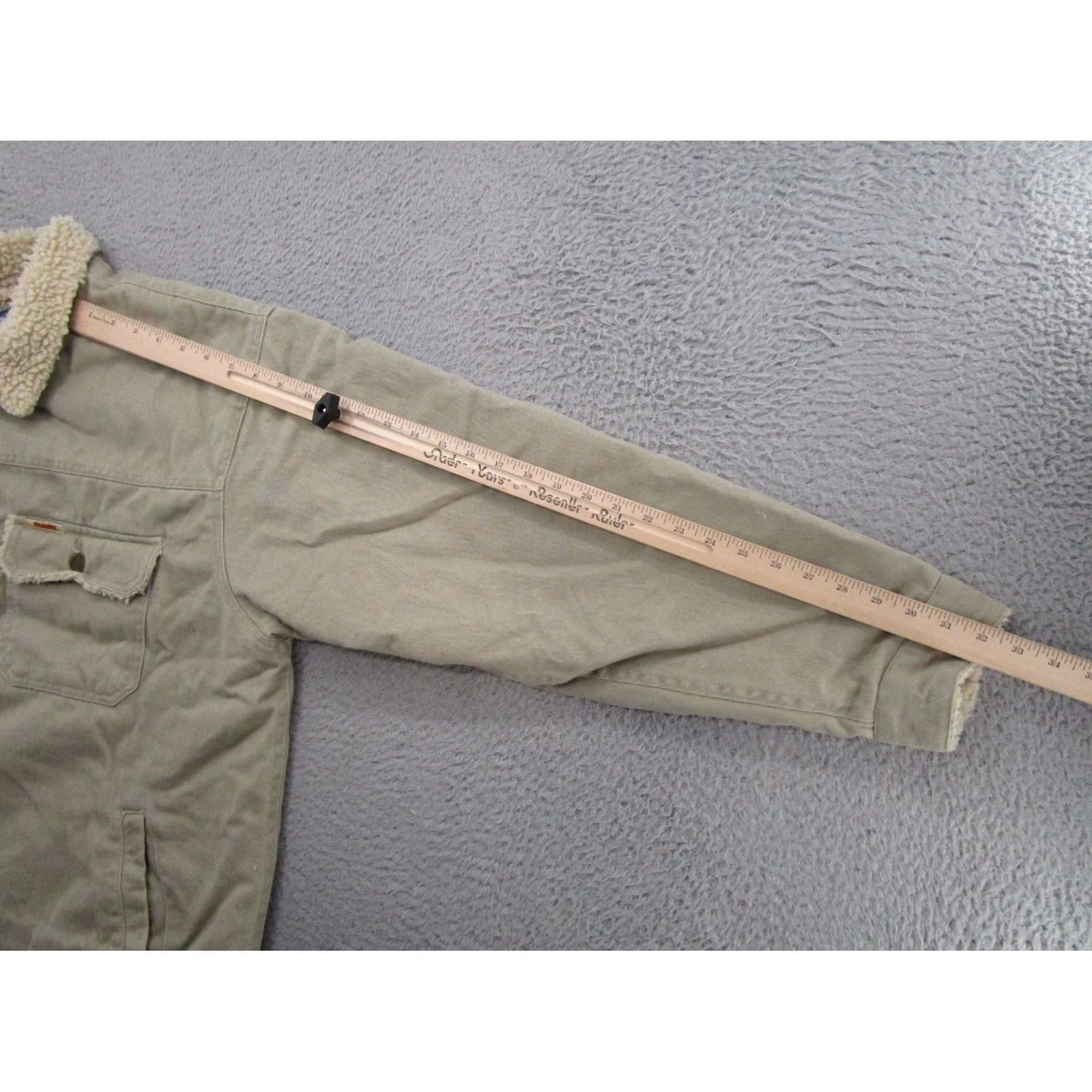 Vintage VINTAGE Salmon River Bomber Jacket Mens 2XL Beige Lined Polyester Cotton Button 90s USA, 2XL Mens Jacket Size US XXL / EU 58 / 5 - 7 Thumbnail