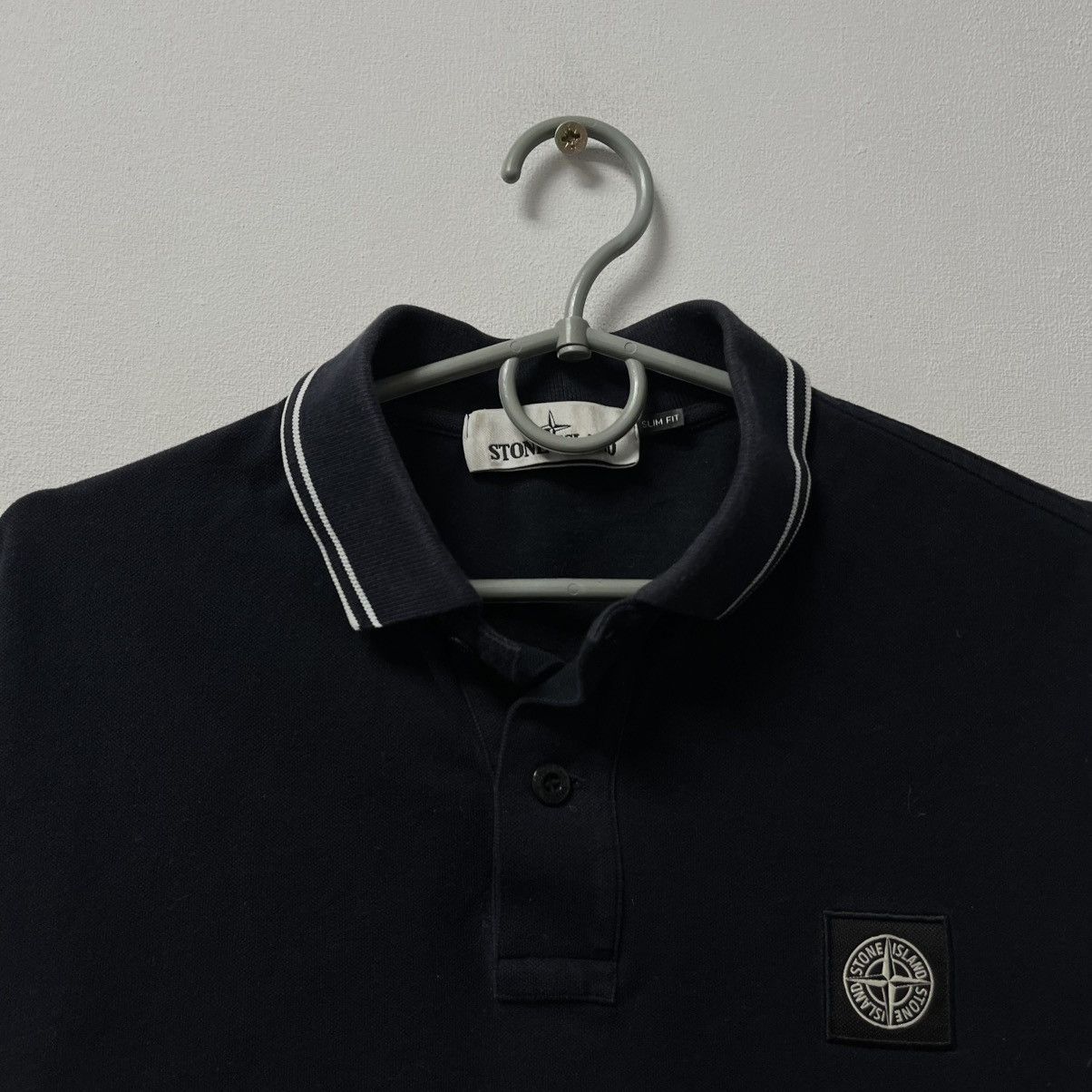 Stone Island Stone Island Polo Tee T Shirt Program Patch Blue Size US S / EU 44-46 / 1 - 4 Thumbnail