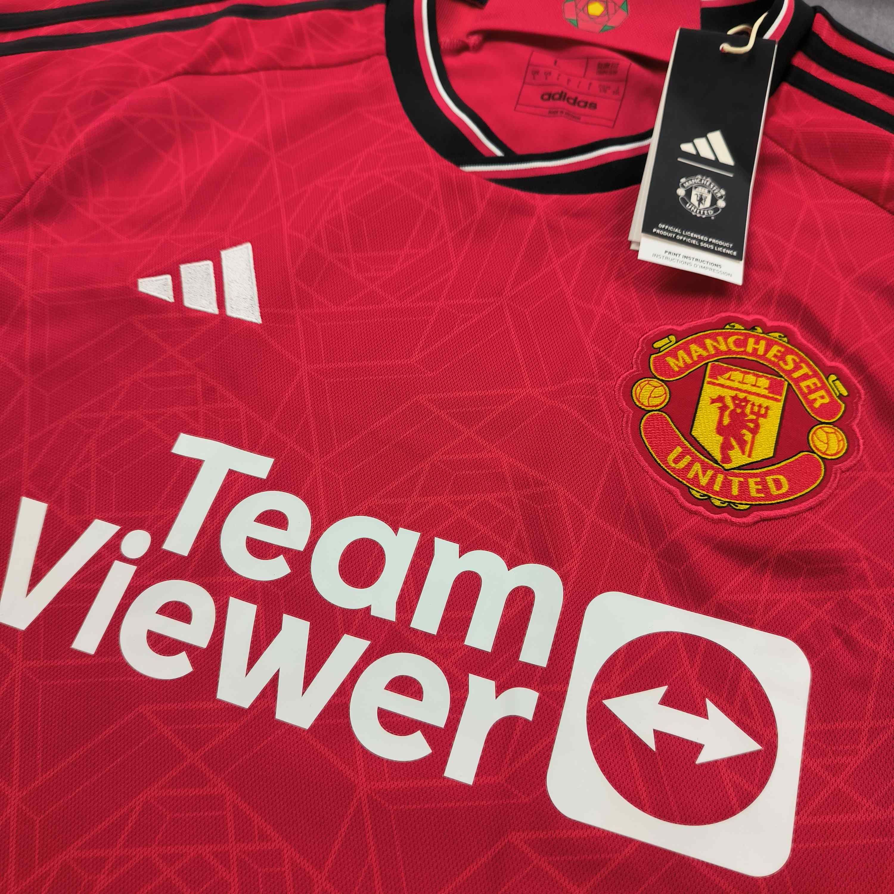 Adidas NEW Manchester United 2023-24 Adidas home football jersey L Size US L / EU 52-54 / 3 - 3 Thumbnail