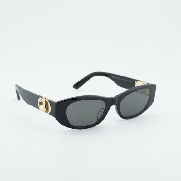 Dior Dior 30MONTAIGNE S9U 10A0 Sunglasses Black Oval Frame Size ONE SIZE - 9 Thumbnail
