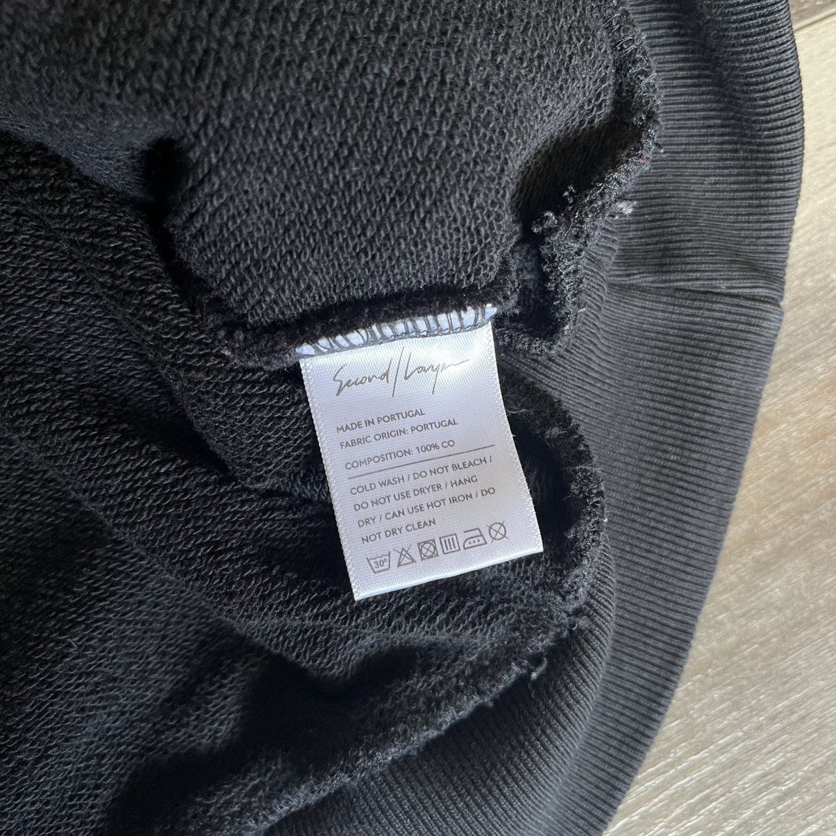 Designer × Second/Layer Second / Layer Script Embroidered Logo Pullover Hoodie Black Size US M / EU 48-50 / 2 - 6 Thumbnail