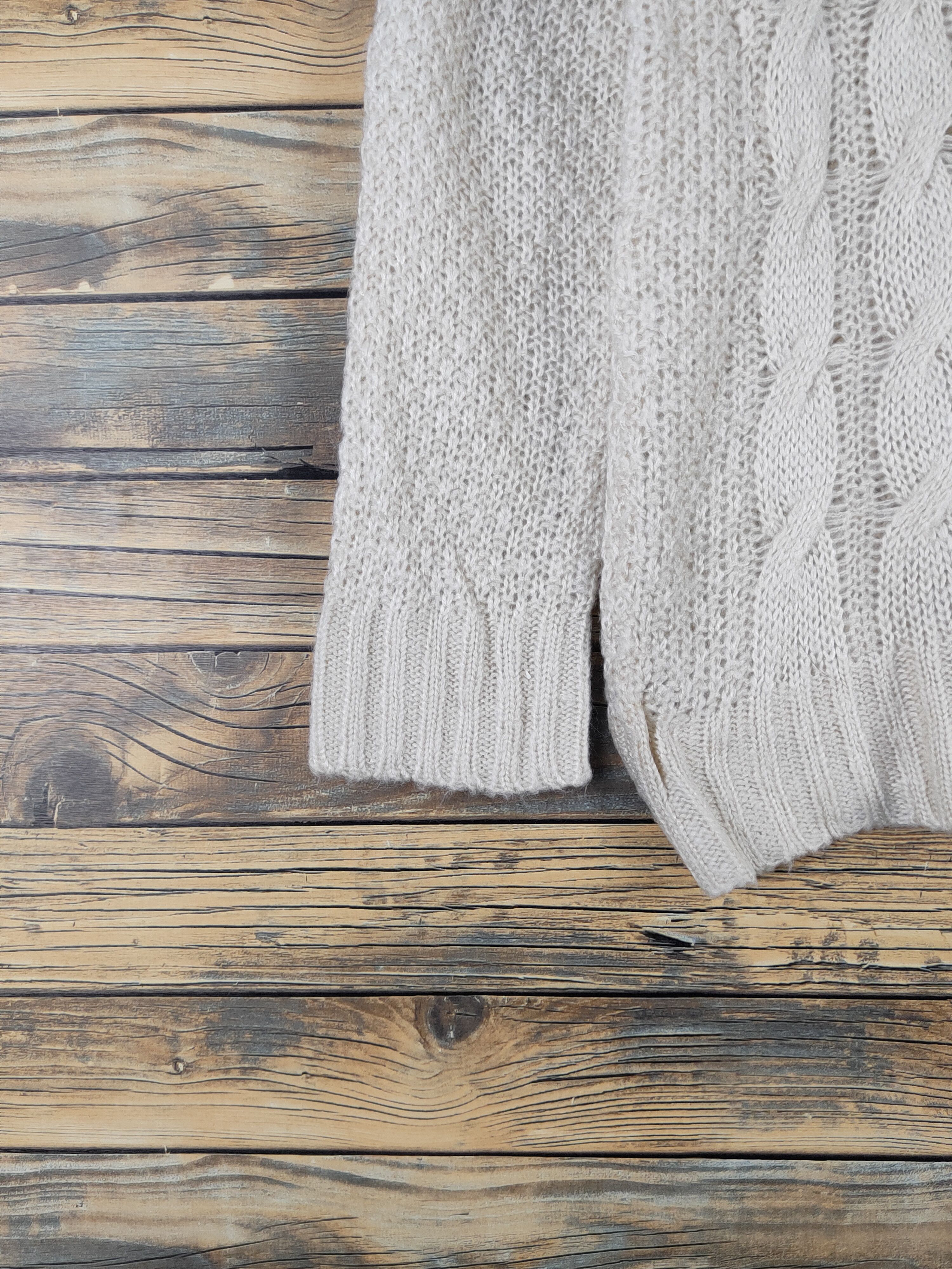 Vintage Flourish Ivory Knitwear Sweatshirts #W2111 Size M / US 6-8 / IT 42-44 - 4 Thumbnail