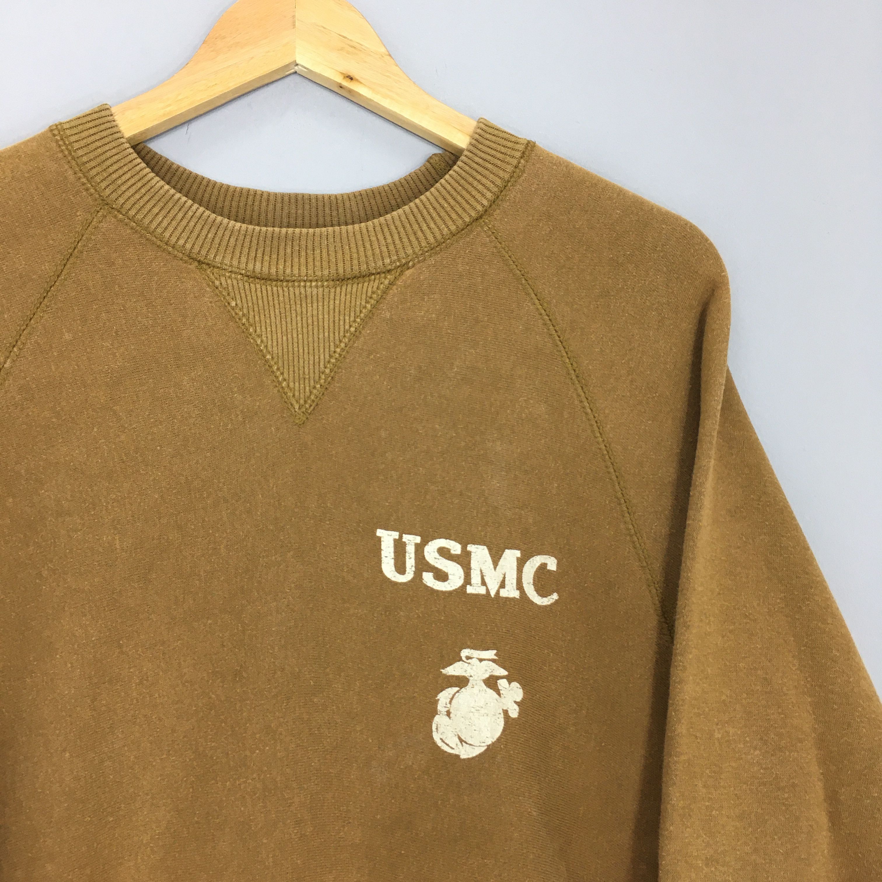 Vintage Vintage 80s United States Marine Corps Sweatshirt Medium Size US M / EU 48-50 / 2 - 2 Thumbnail