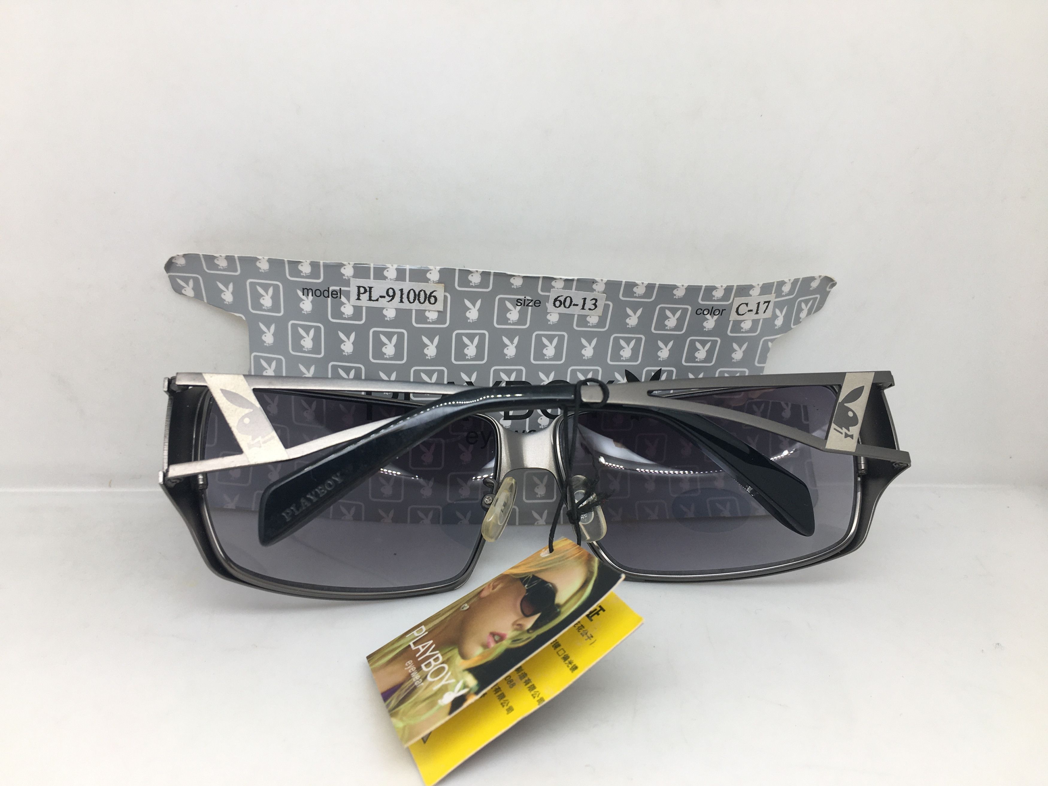 Playboy Playboy USA PL91006 Gray Silver Sunglasses Frame Size ONE SIZE - 8 Thumbnail