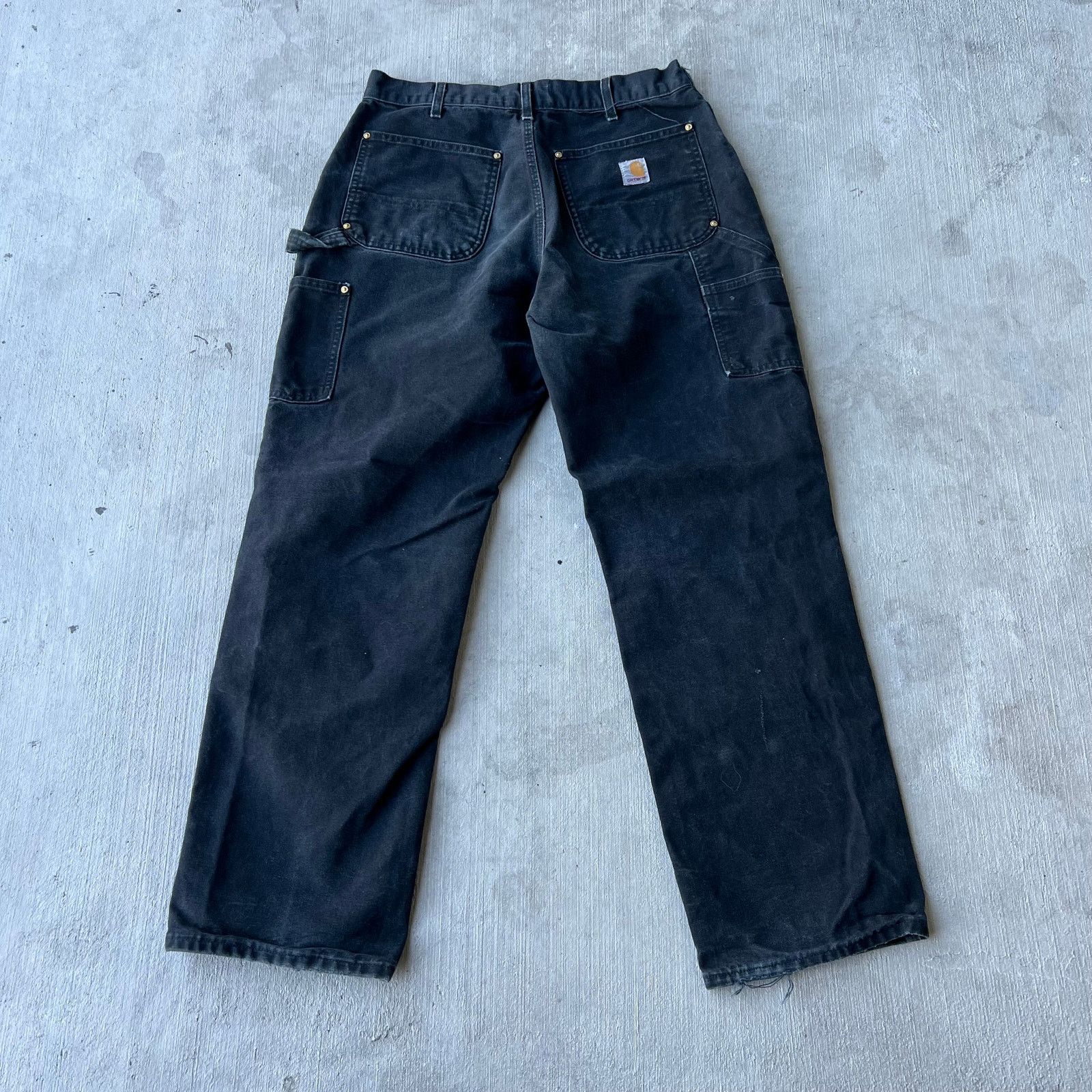 Carhartt × Vintage Carhartt faded black double knee work wear carpenter pants Size US 30 / EU 46 - 5 Thumbnail