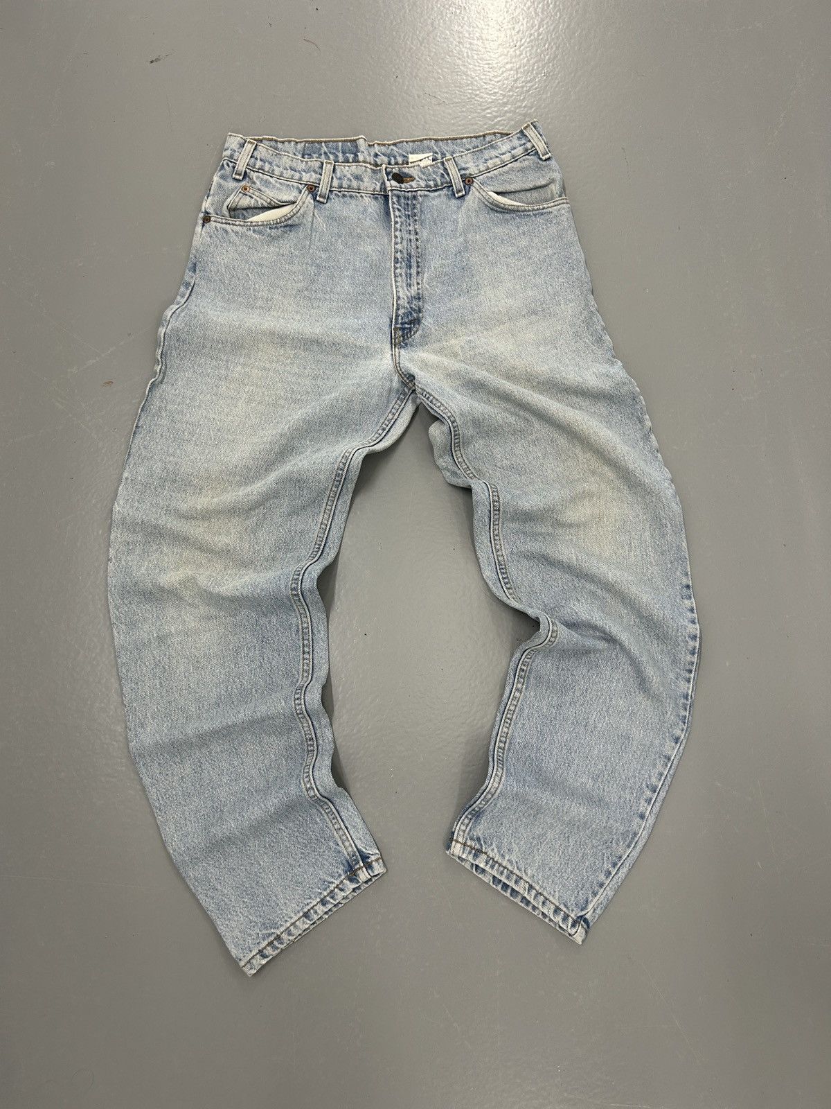 Levi's Crazy vintage y2k faded Levi’s 550 orange tab distressed Size US 34 / EU 50 - 5 Thumbnail