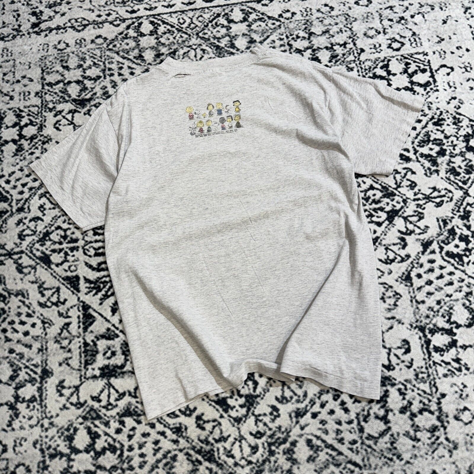 Vintage Gray Cotton T-Shirt Size L Snoopy 1971 Fashion Collectibl Size US L / EU 52-54 / 3 - 17 Thumbnail