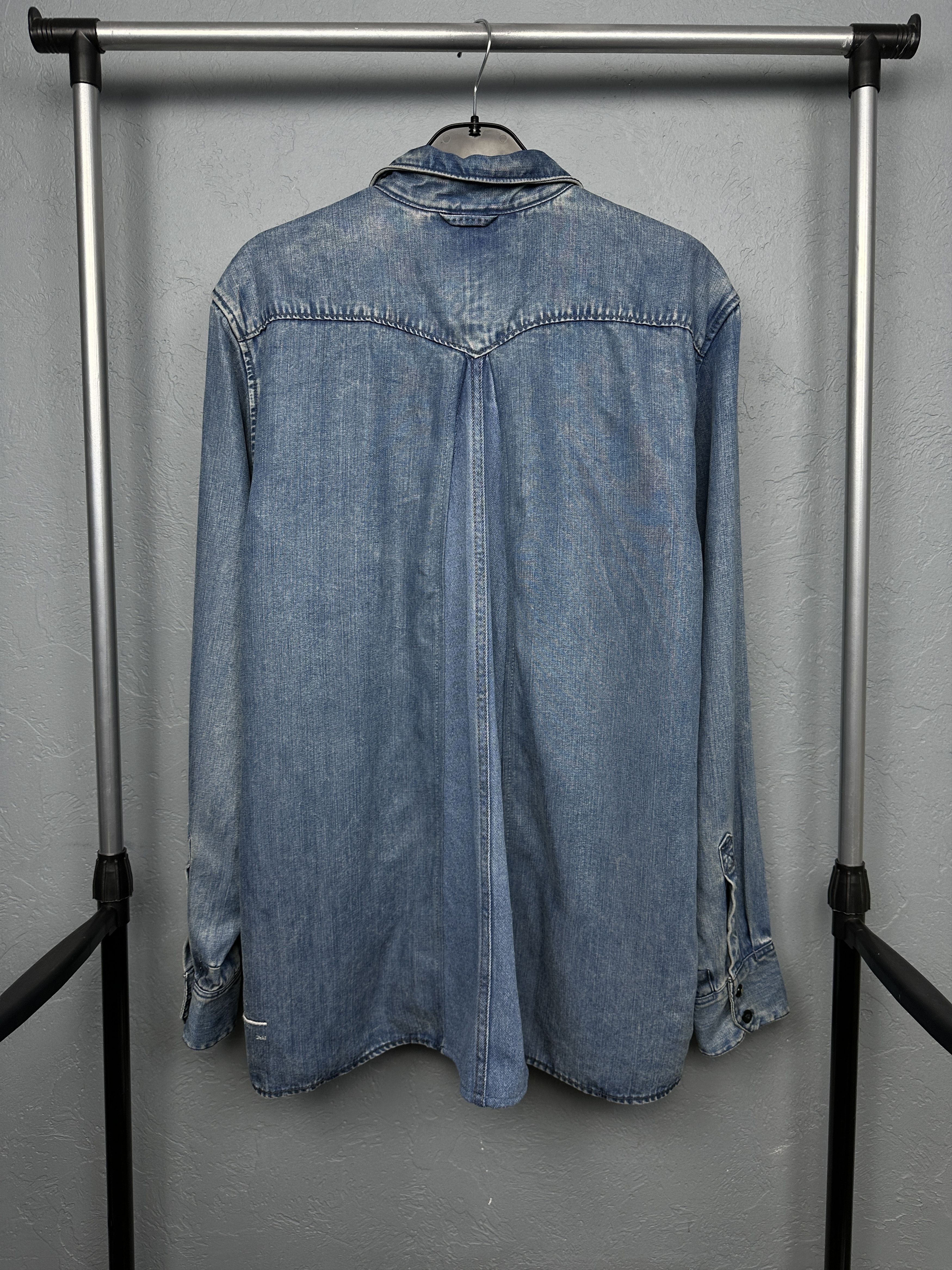 G-Star G Star Raw Mens New Midnight Brack Denim Shirt Size US XL / EU 56 / 4 - 7 Thumbnail