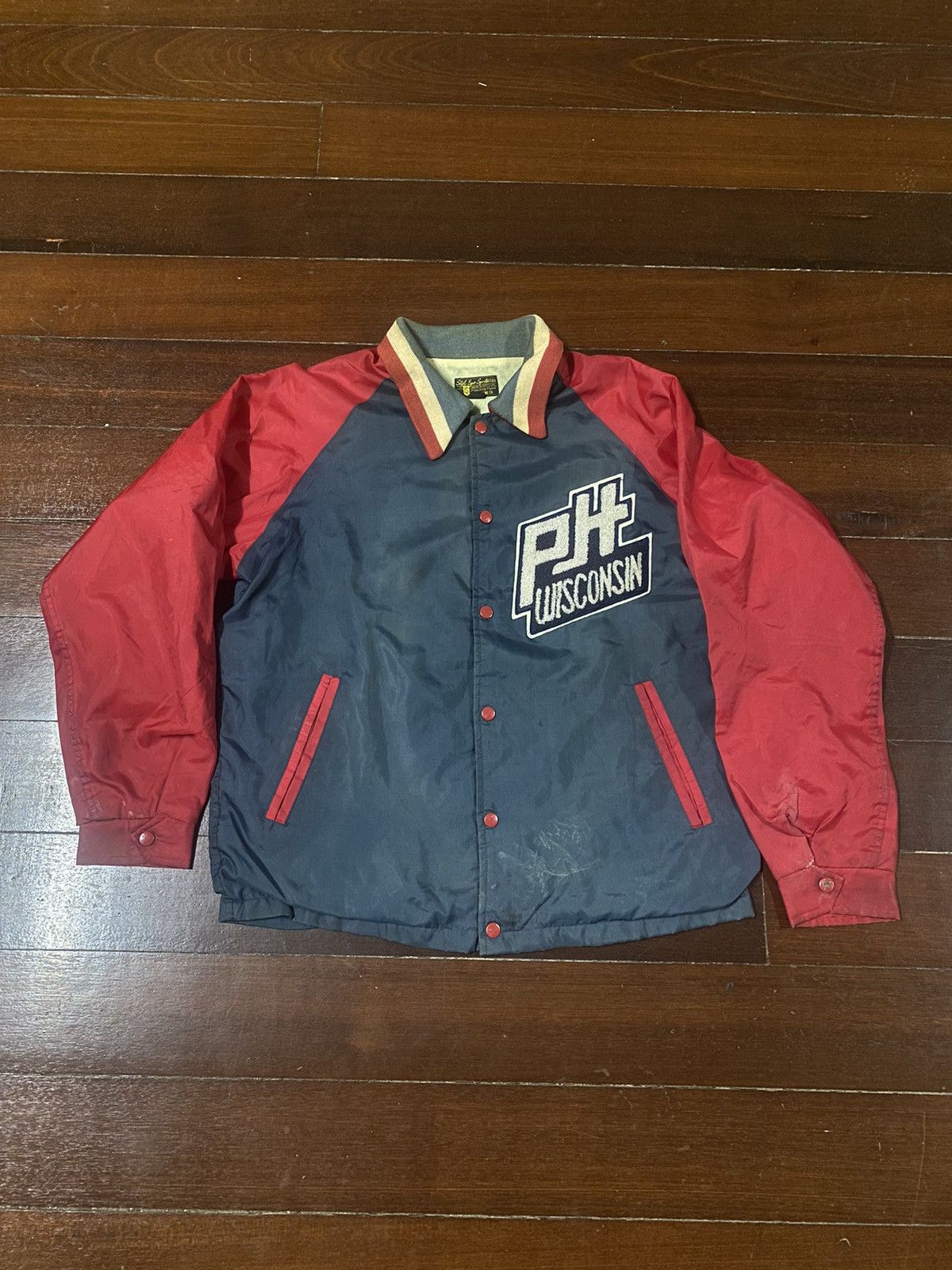 Sugar Cane Vtg Sugar Cane Style Eye wisconsin Embroidery Varsity Jacket Size US XL / EU 56 / 4 - 7 Thumbnail