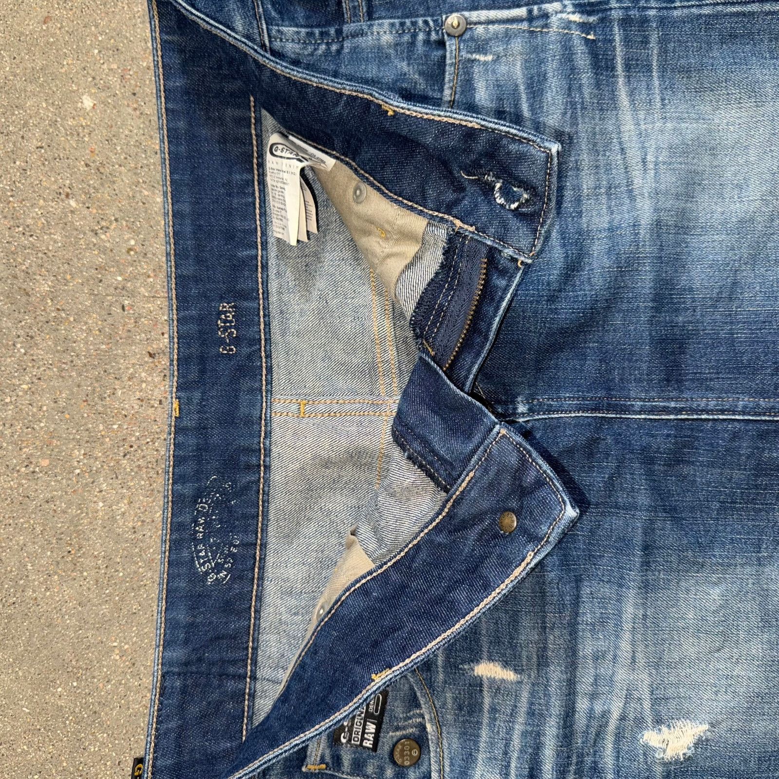 G-Star G-Star RAW Arc Mini Skirt Women’s 29 Distressed Denim Y2K Size 29" - 7 Thumbnail
