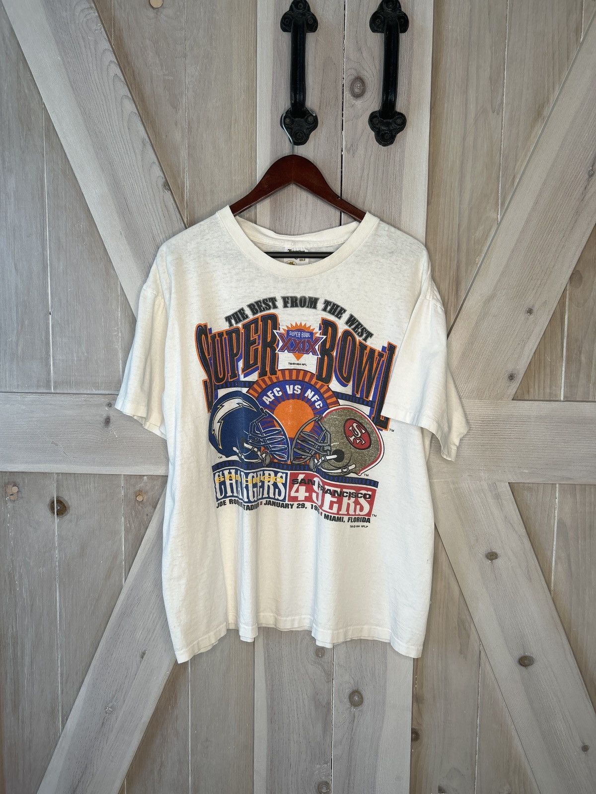 Vintage Vintage 49ers Superbowl t-shirt Size US XL / EU 56 / 4 - 1 Thumbnail