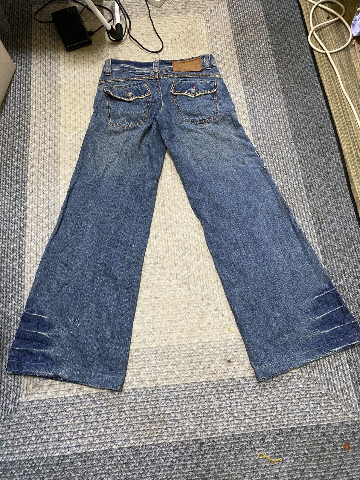 Japanese Brand True Religion Design Flared Bell Bottom Distressed Jean Size US 29 - 5 Thumbnail
