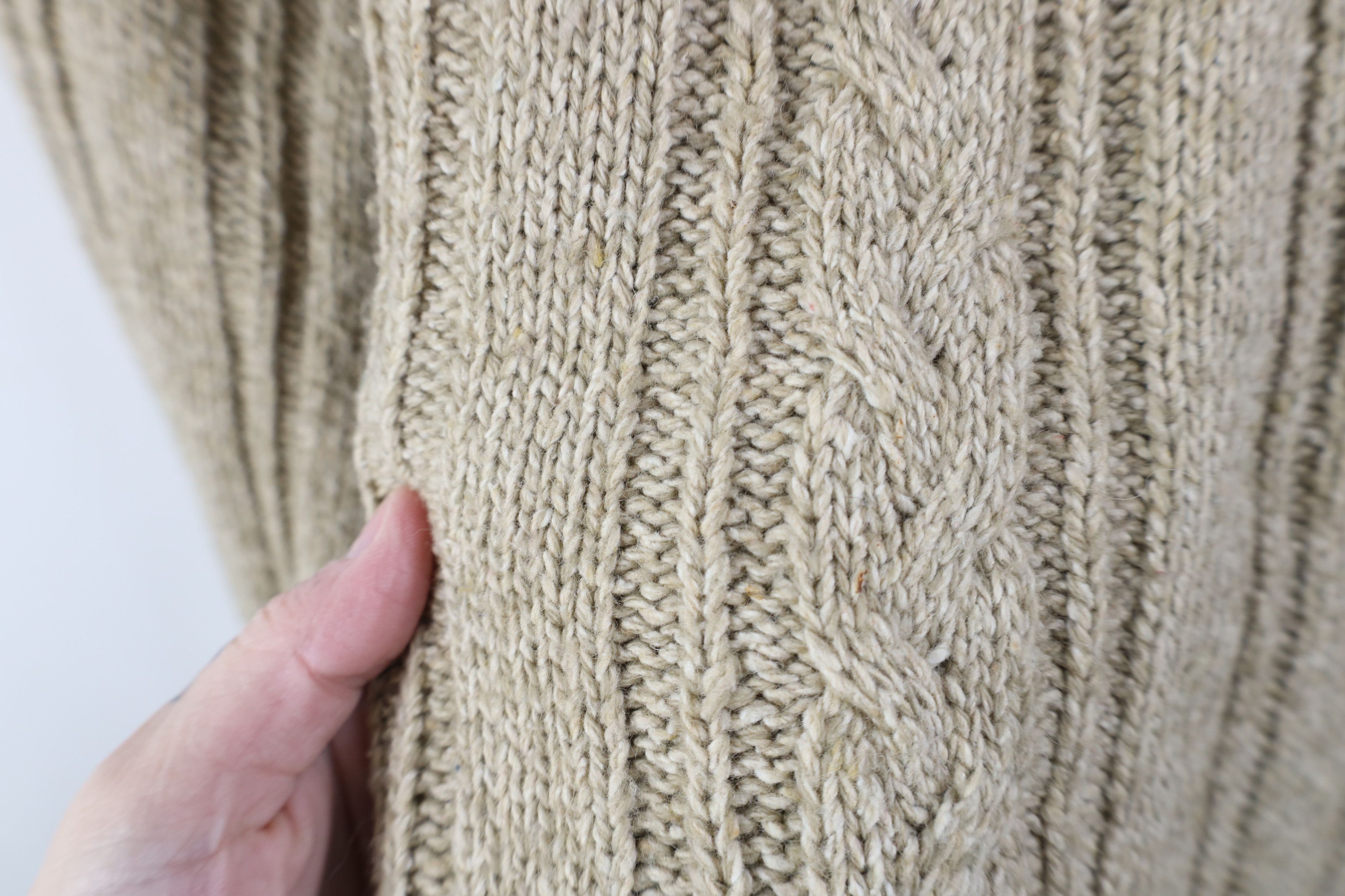 Vintage Vintage 90s Streetwear Chunky Ribbed Cable Knit Sweater Size US L / EU 52-54 / 3 - 4 Thumbnail