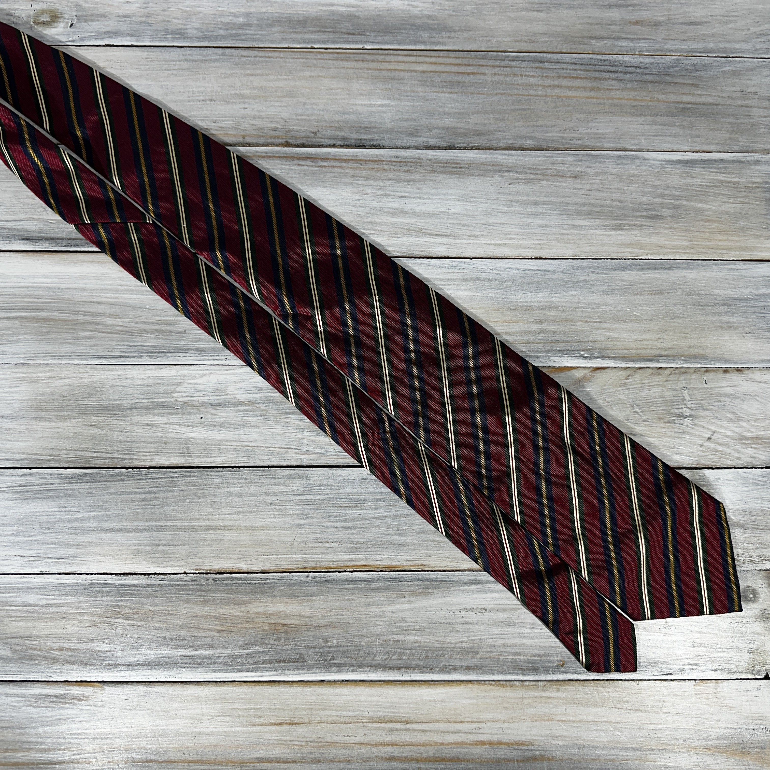 Aquascutum AQUASCUTUM Of London Made In England Silk Striped Tie Luxury Size ONE SIZE - 14 Thumbnail