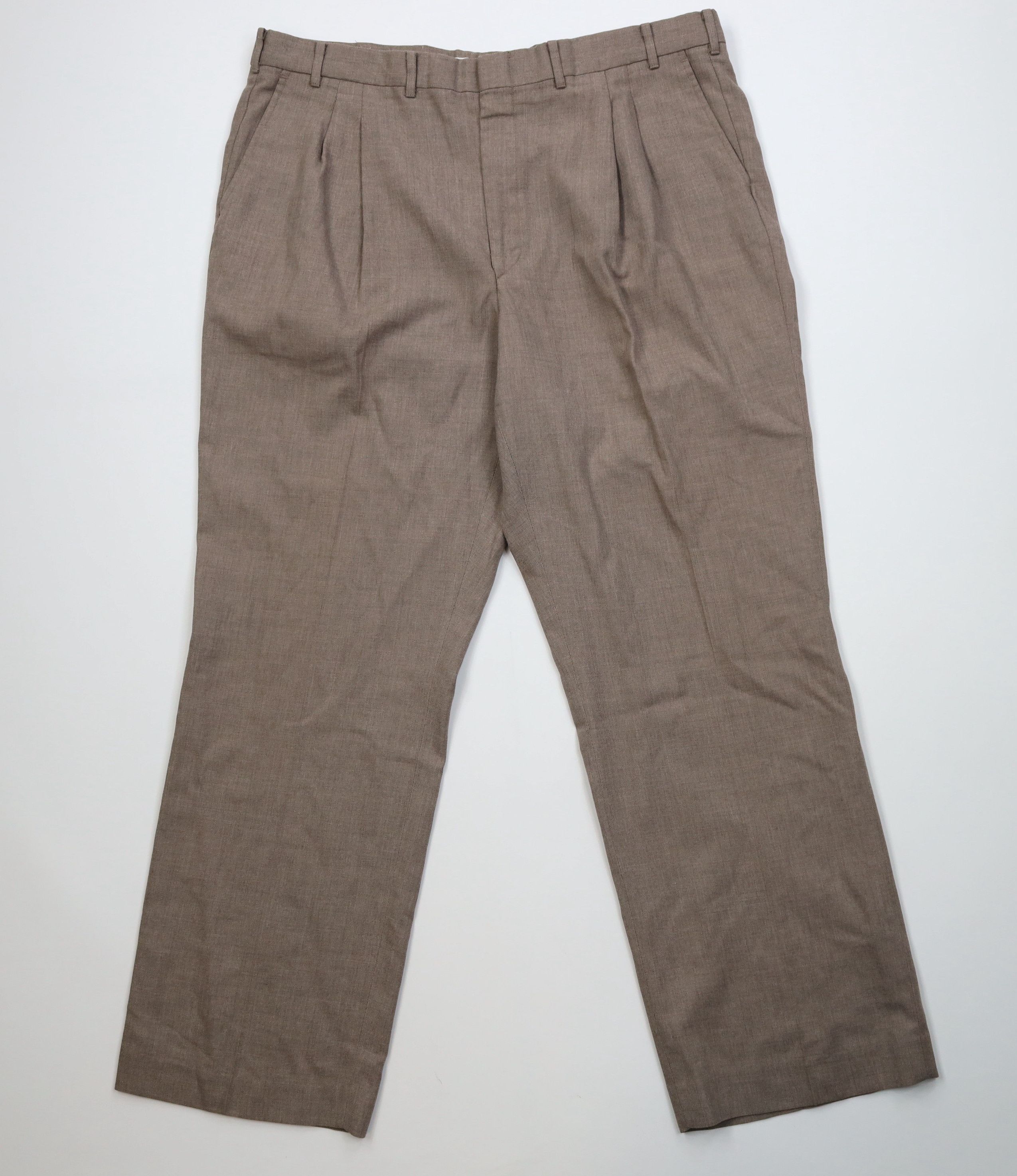Vintage Vintage 90s Streetwear Gabardine Blend Knit Chino Pants Size US 40 / EU 56 - 1 Thumbnail