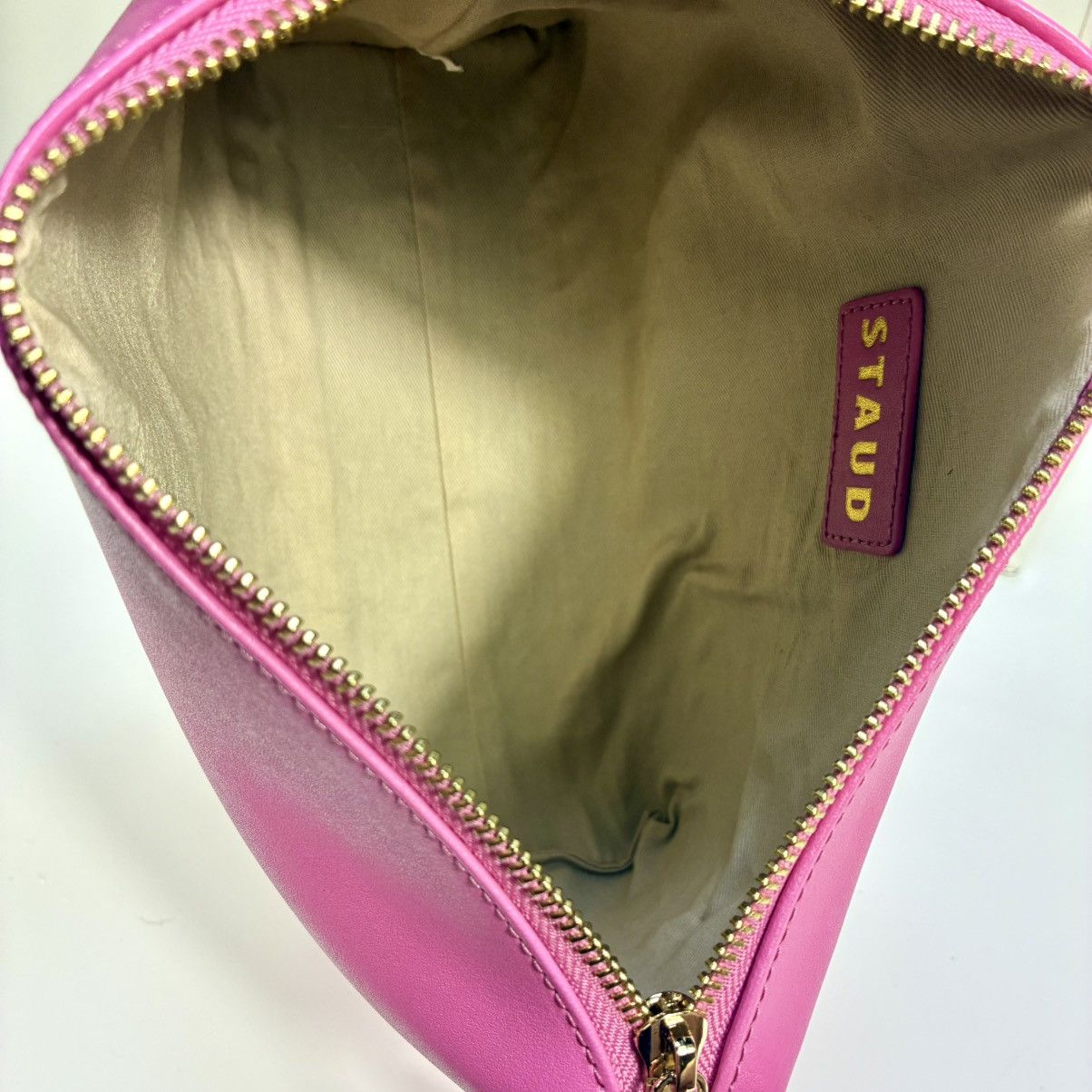 Staud Staud Shirley Transparent Handbag Tote Leather Clear Pink Size ONE SIZE - 5 Thumbnail