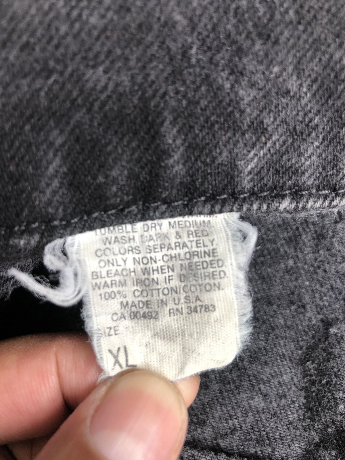 If Six Was Nine Vintage 90s Lee Denim Jacket Distressed Jeans Baggy Size US XL / EU 56 / 4 - 21 Thumbnail