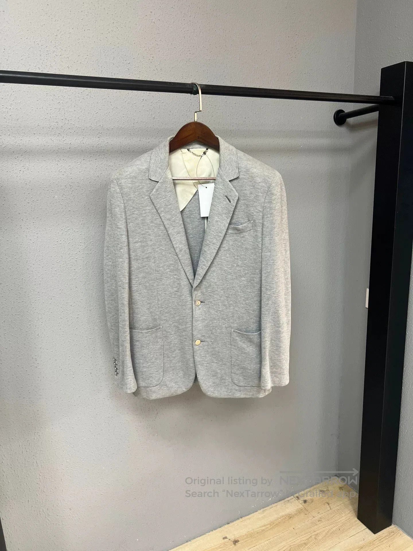 gray blazer jacket size 52.