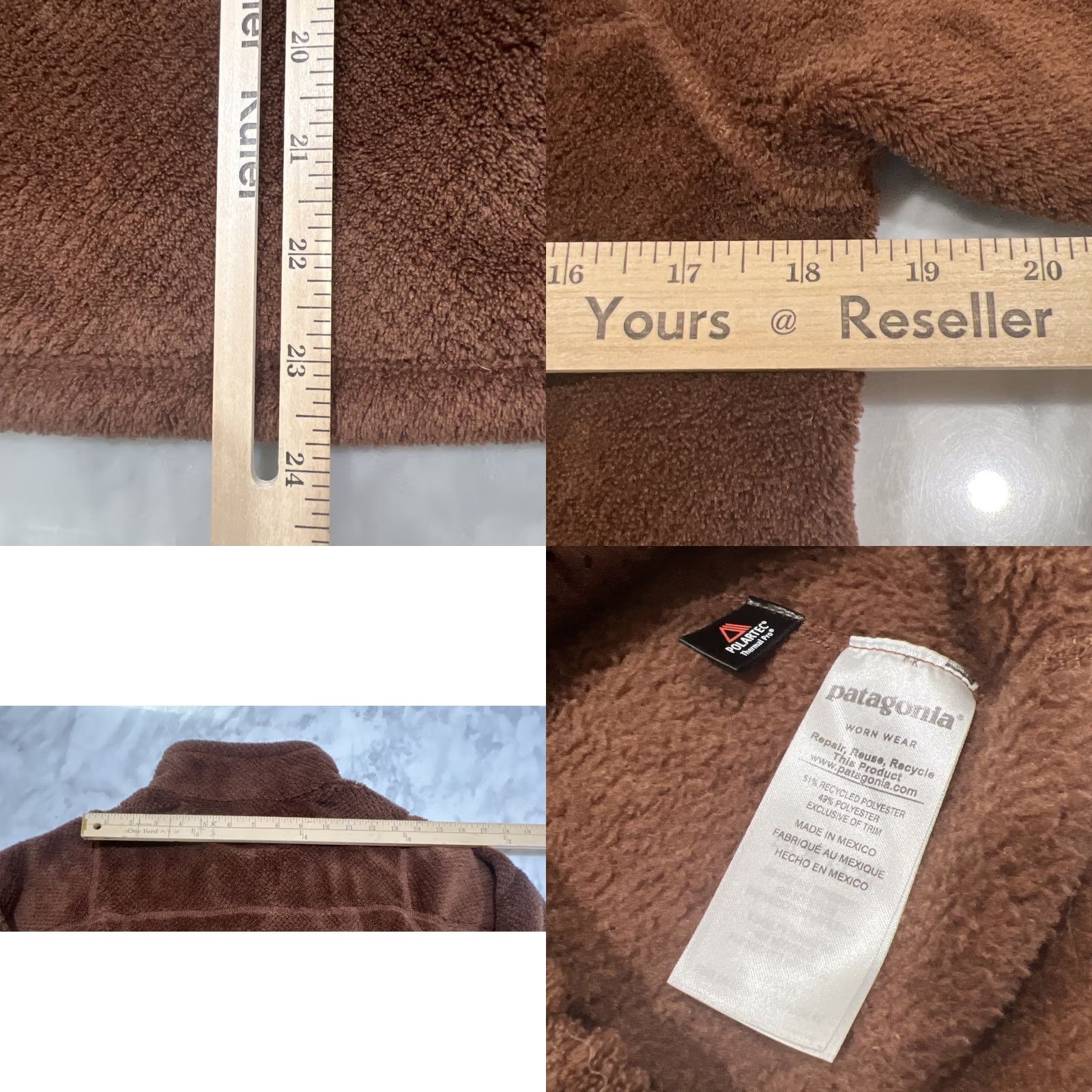 Patagonia Patagonia Sweater Womens Small Brown Fleece Snap Retool Classic Nature Outdoor Polartec Pocket Size S / US 4 / IT 40 - 8 Thumbnail