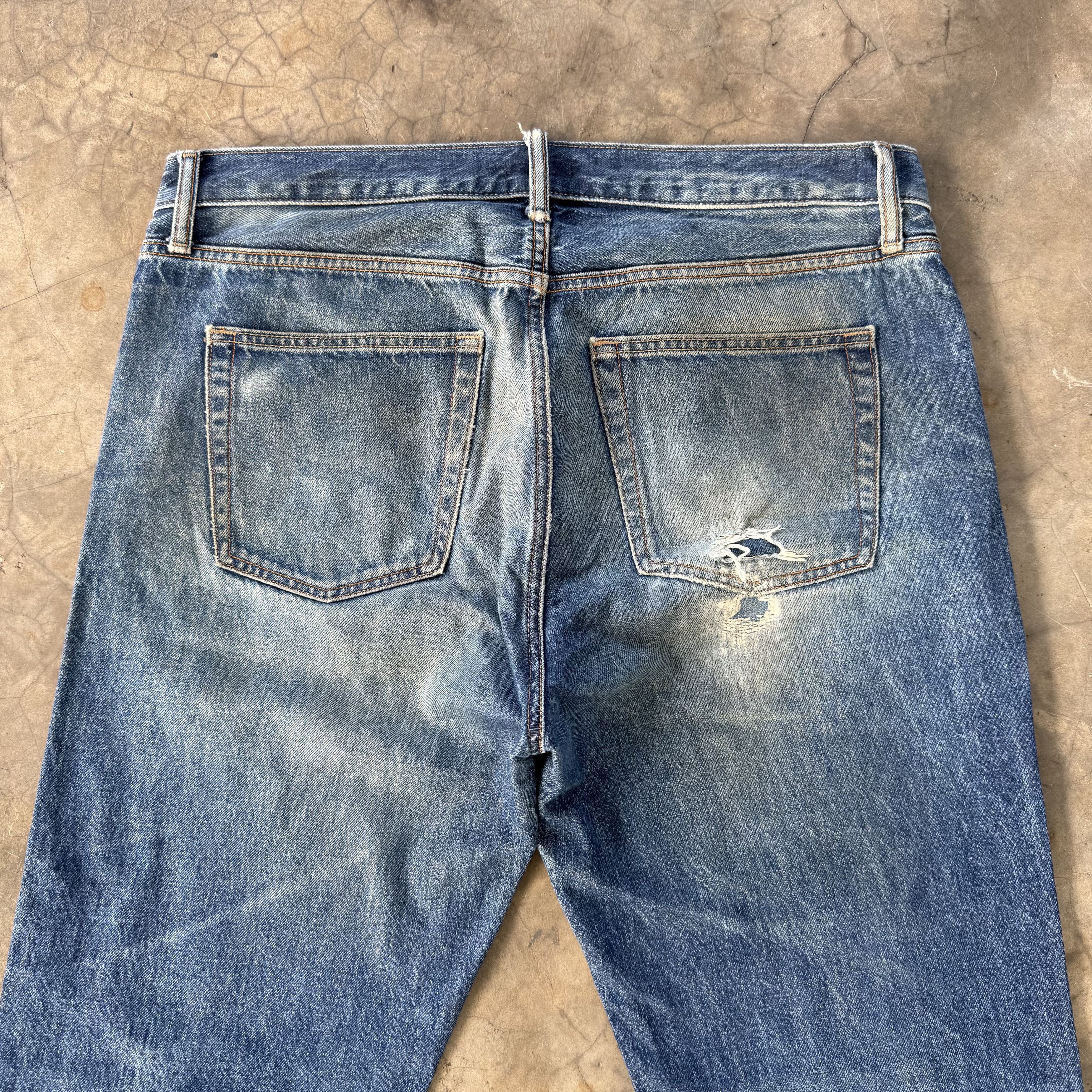 Japanese Brand Vintage Japanese Faded Rusty Denim Jean W38 Size US 38 / EU 54 - 8 Thumbnail