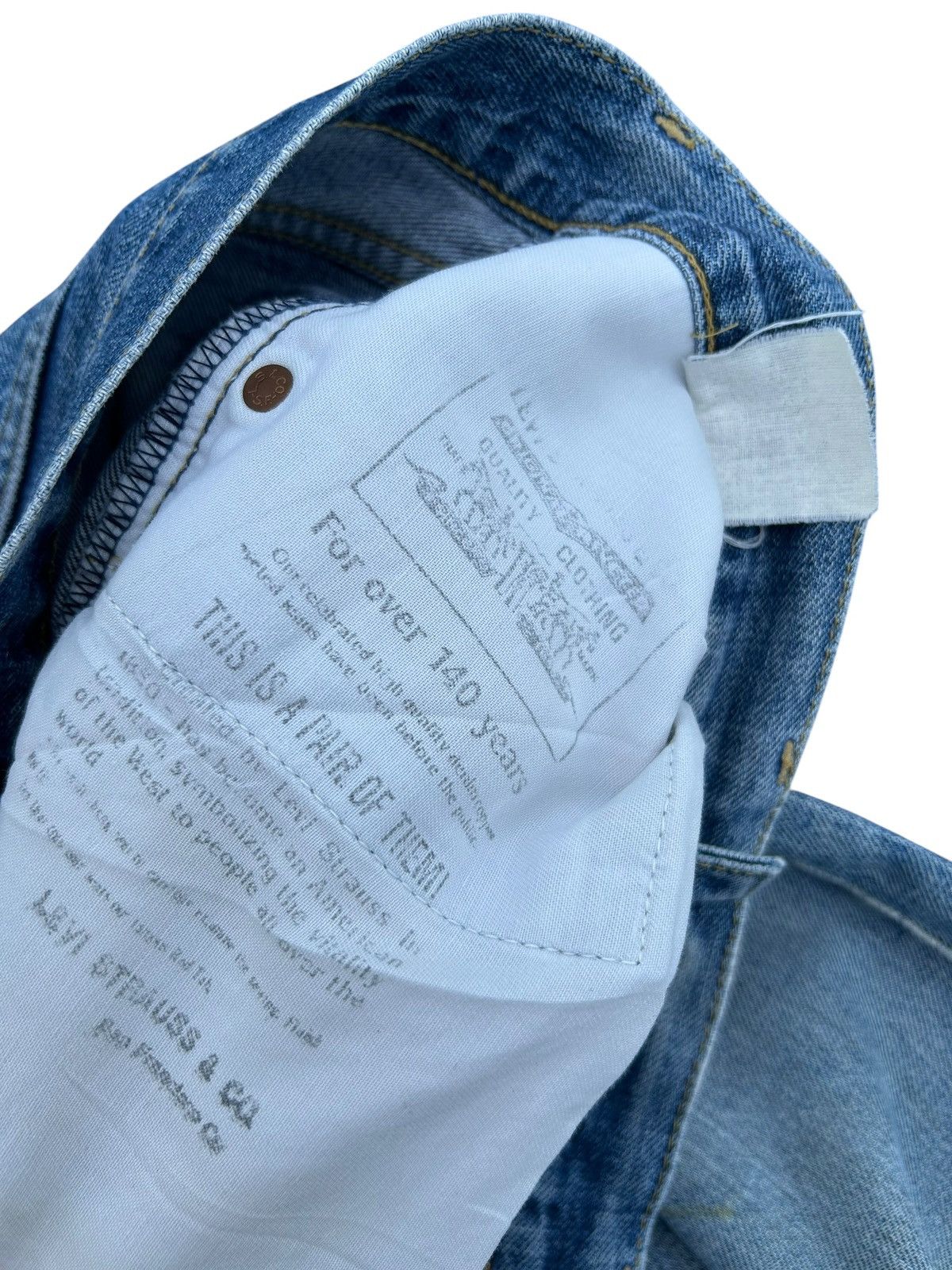 Kapital Thrashed Vintage Levis Big E Selvedge Denim Jeans Size US 31 - 13 Thumbnail