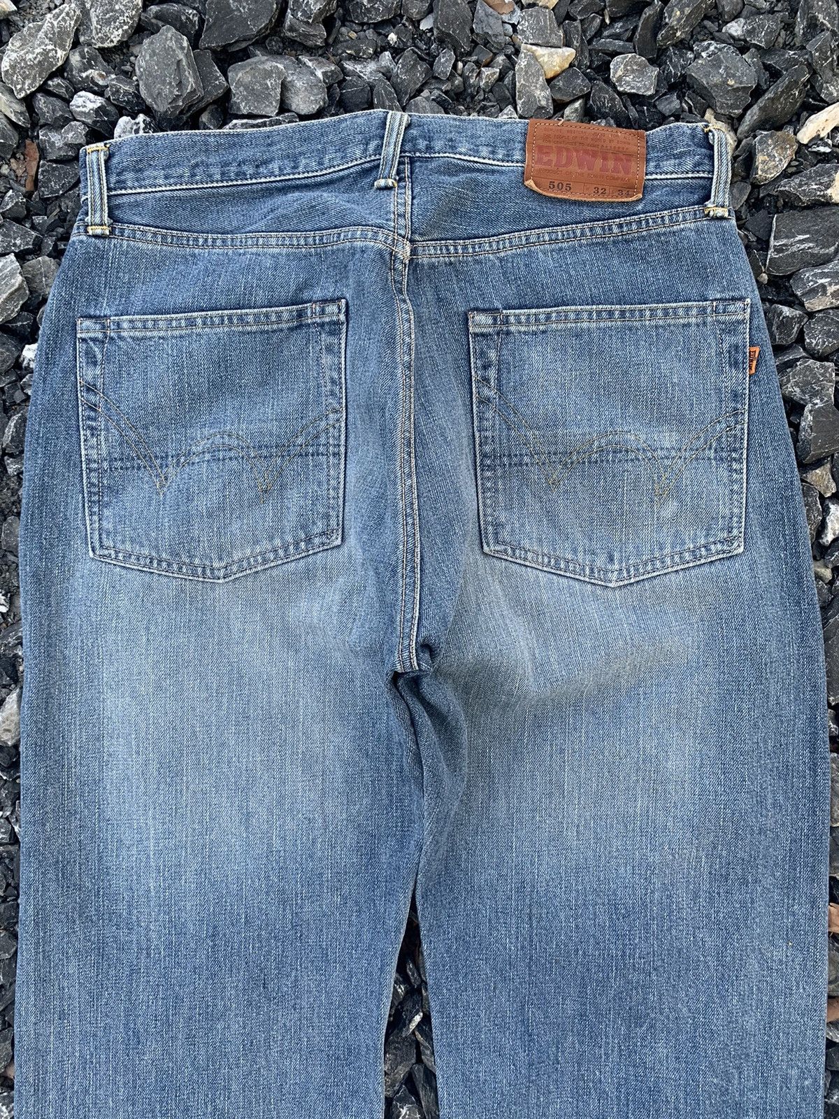 Japanese Brand VINTAGE EDWIN SELVEDGE 505 SELVEDGE DISTRESSED DENIM Size US 33 - 7 Thumbnail
