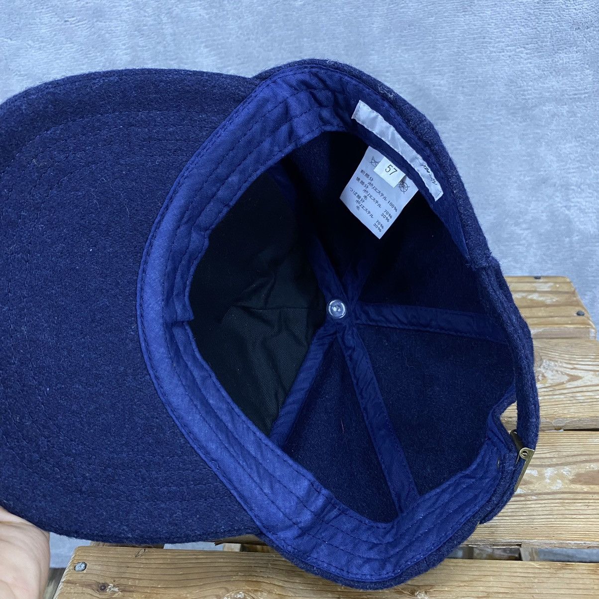 Ne-Net Ne-Net By Issey Miyake N Logo Wool Plaid Cap Hat Size ONE SIZE - 7 Thumbnail