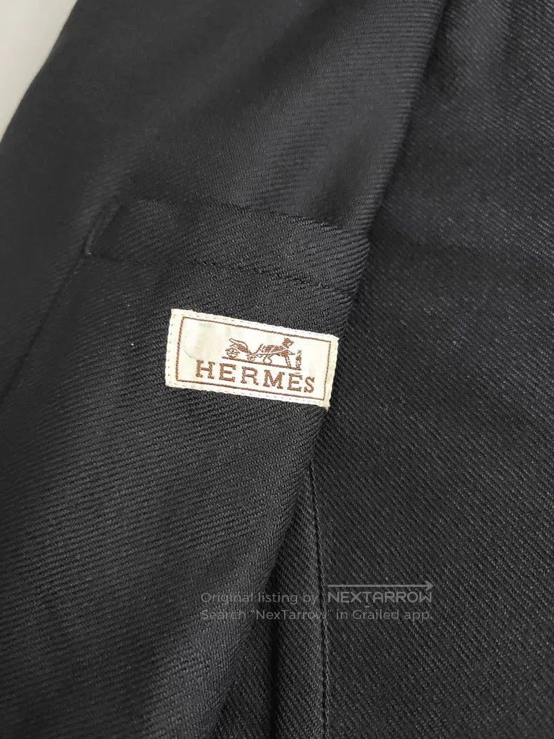 Other Hermes Wool suit jacket coat, dark blue, 100% wool fabric, Size 52R - 4 Thumbnail