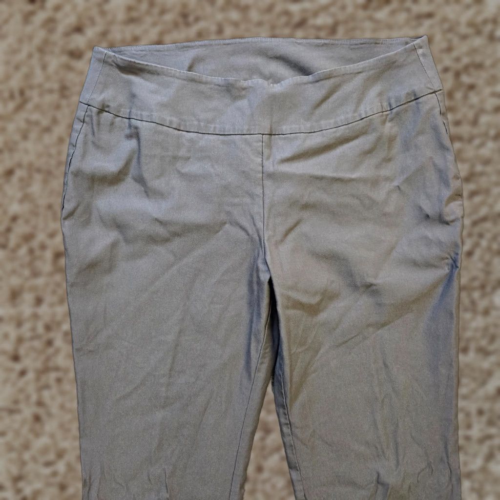 Vintage Lulu B Pants Womens Size 16 Gray Stretch Straight Performance Career Golf Casual Pants Size 38" / US 16 / IT 52 - 1 Thumbnail