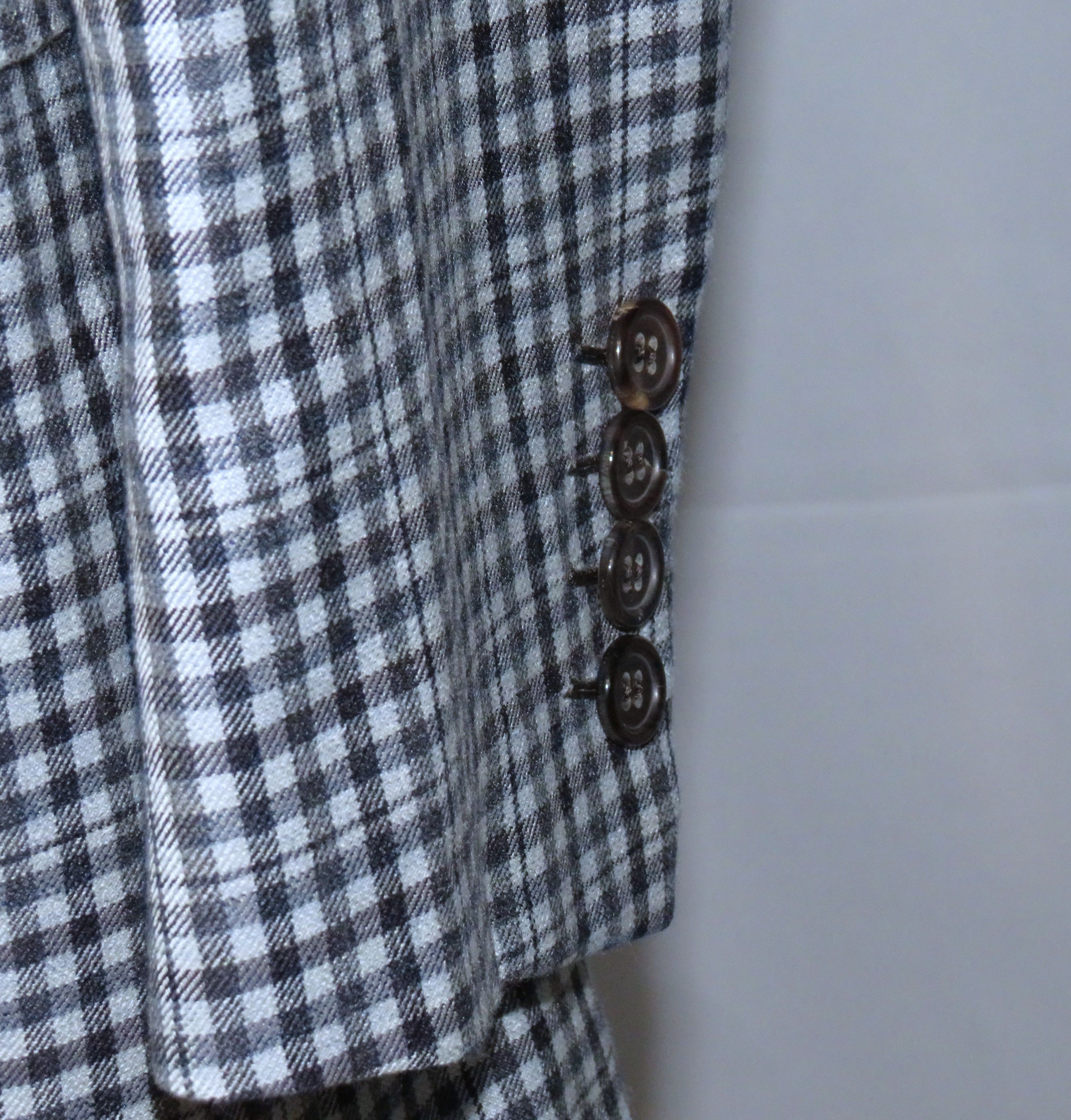 Brioni Piuma Sky Blue Check Cashmere Silk Two Button Blazer 40R NWT Size 40R - 8 Thumbnail