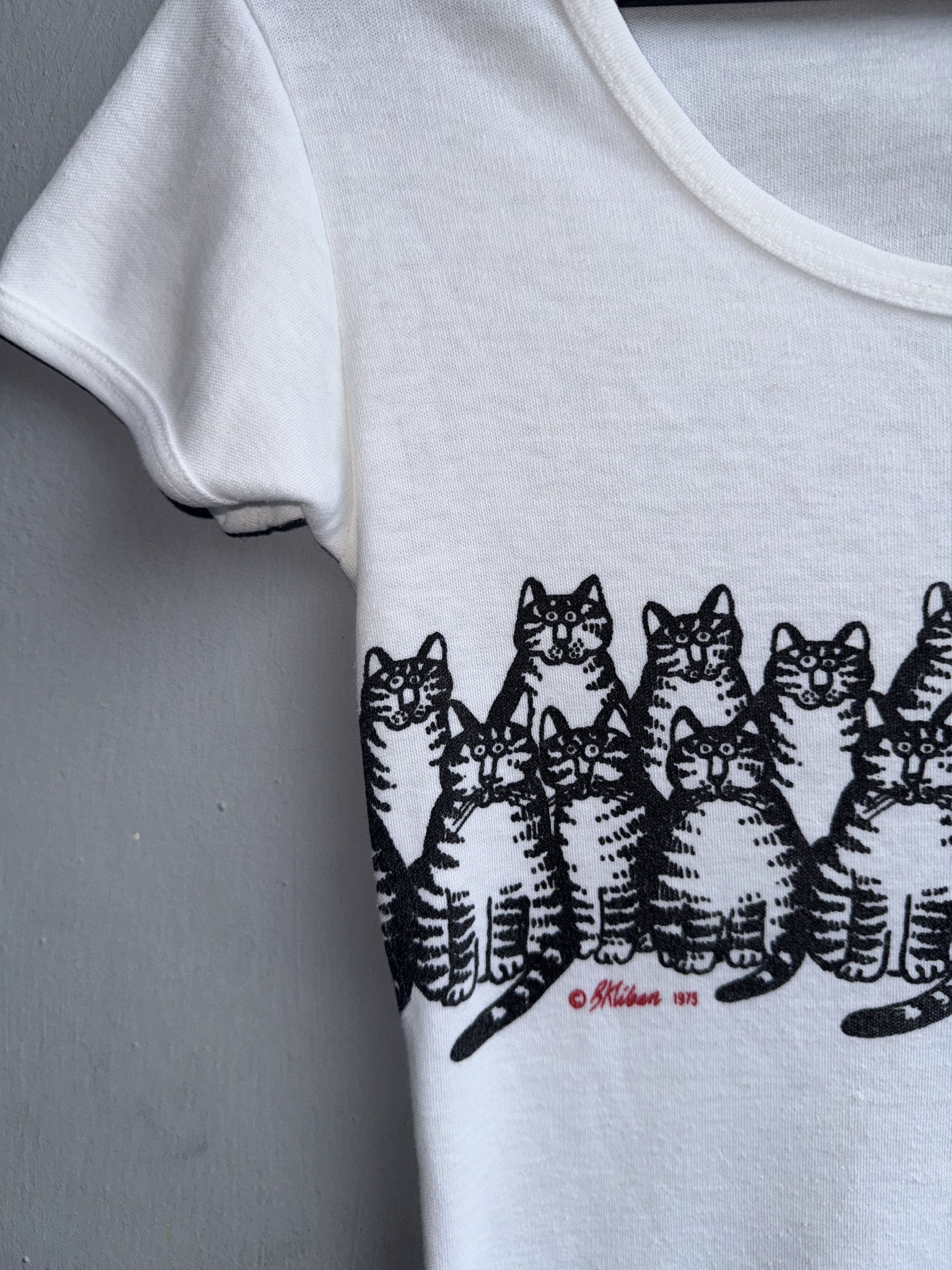 Vintage Cats Full Print 1975's Vintage Crazy Shirt Size S / US 4 / IT 40 - 3 Thumbnail