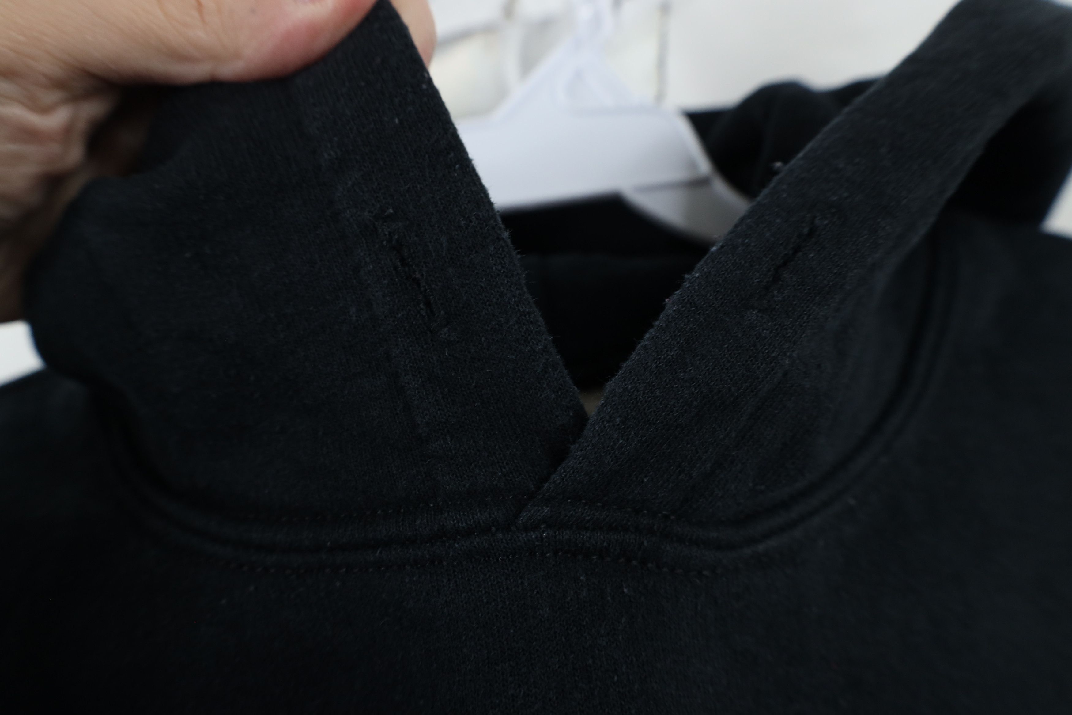 Vintage Vintage 90s Y2K Streetwear Blank Hoodie Sweatshirt Black Size US S / EU 44-46 / 1 - 5 Thumbnail
