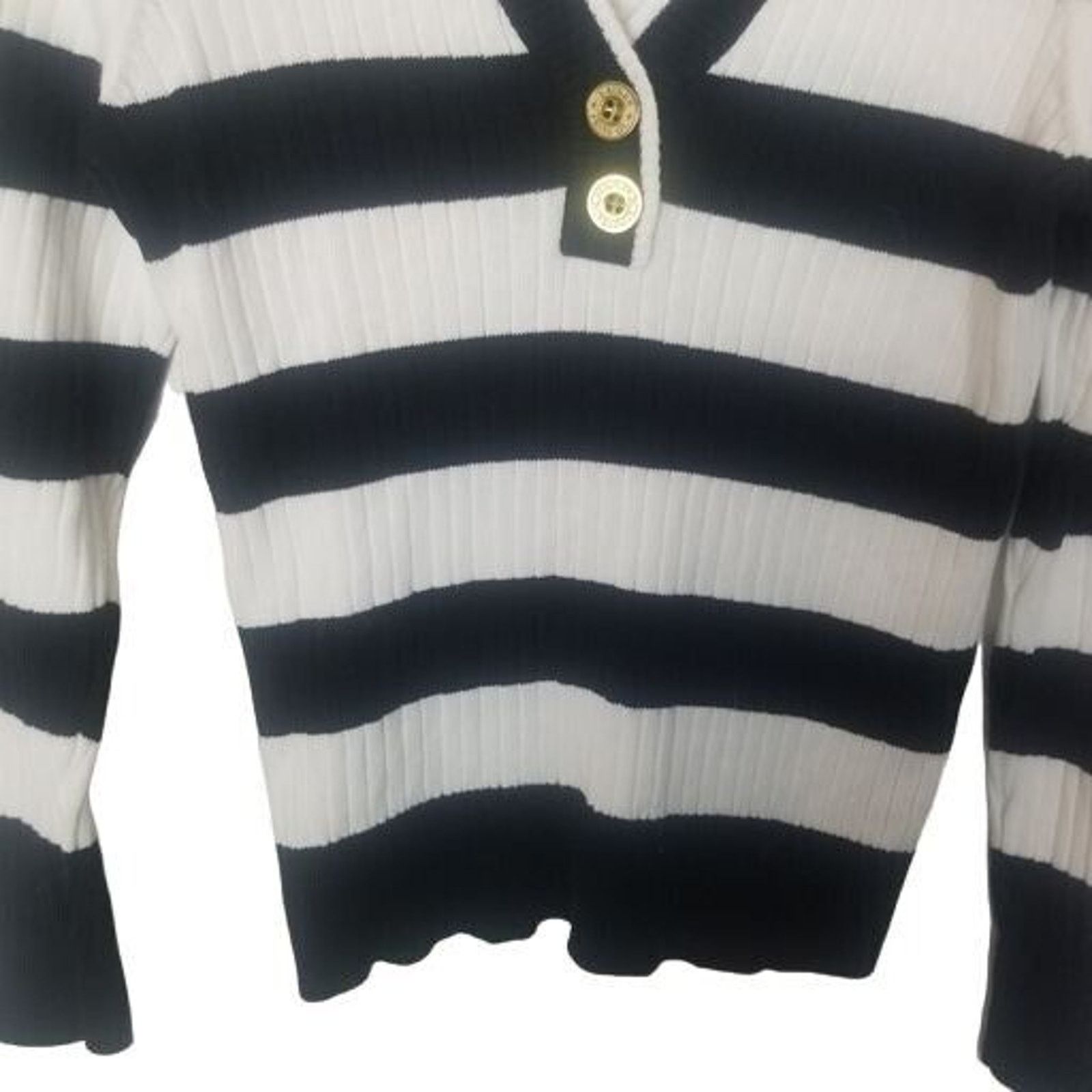 Ralph Lauren Lauren Jeans Co. Ralph Lauren Womens Striped Sweater Size PM Size M / US 6-8 / IT 42-44 - 3 Thumbnail