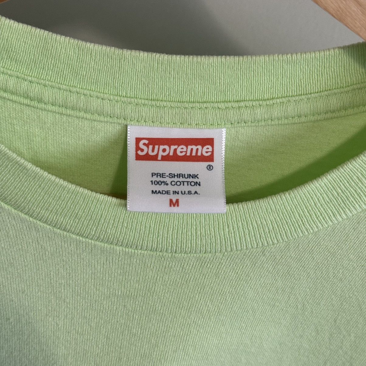 Supreme 2006 Supreme Mickey Prayer Hands Rosary Tee Lime Size US M / EU 48-50 / 2 - 6 Thumbnail