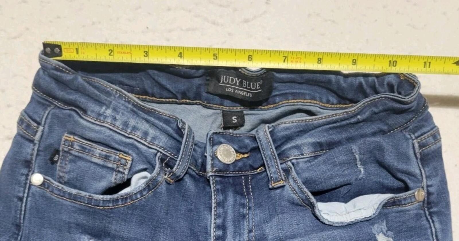 Other Judy Blue Denim Shorts Women’s S Distressed Rise Rolled Hem Size 28" / US 6 / IT 42 - 6 Thumbnail