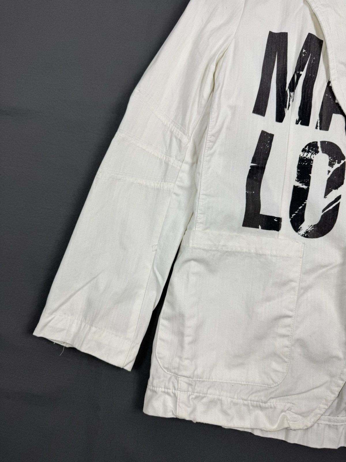 Iceberg Iceberg “Choose Iceberg Make Love” White Blazer Jacket Size US M / EU 48-50 / 2 - 11 Thumbnail
