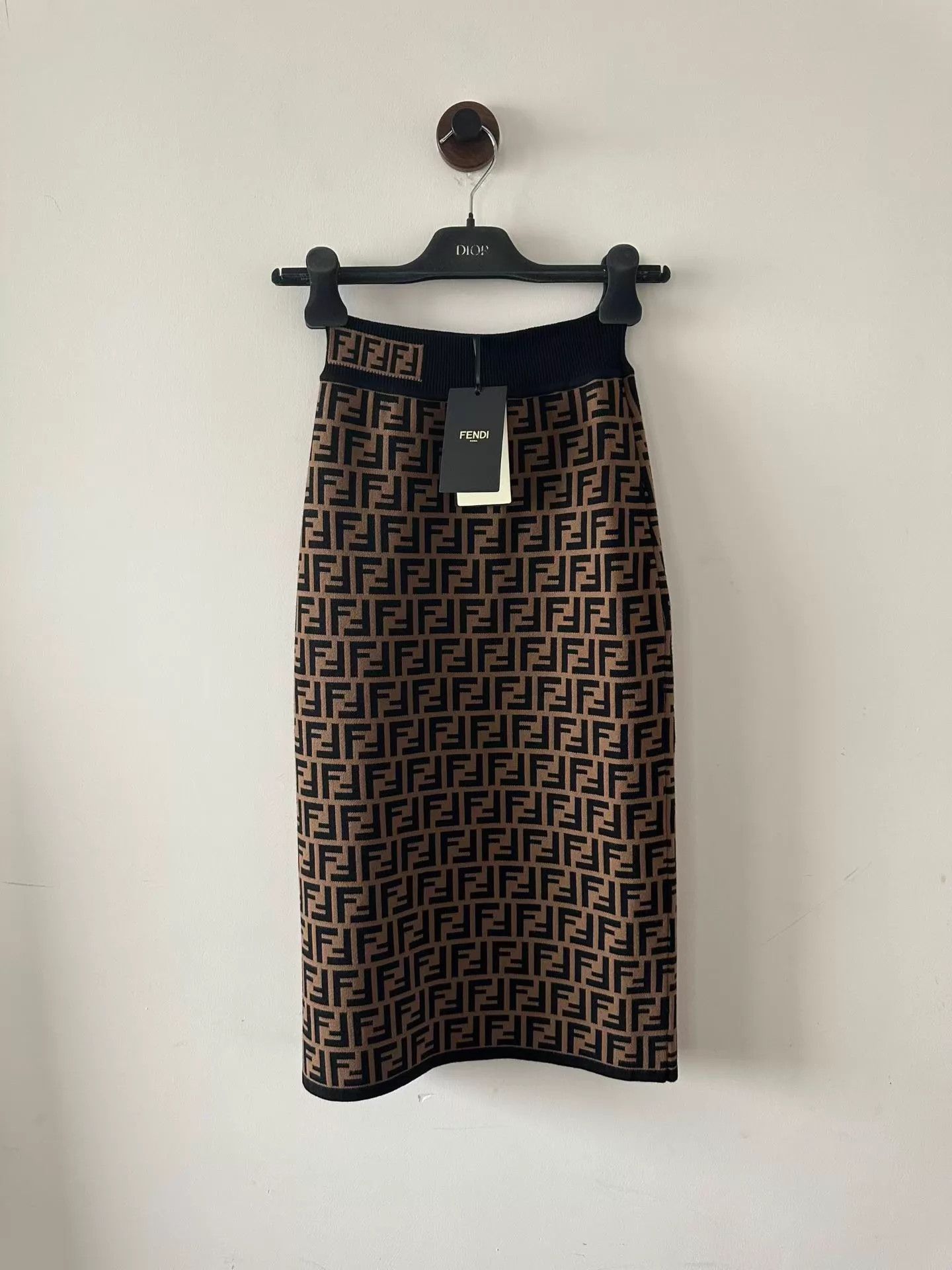 Fendi Fendi All-Over Logo Print Dress Women's 38 New Size 26" / US 2 / IT 38 - 1 Thumbnail