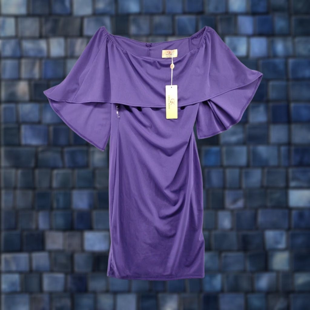 Vintage Grace Karin Women's Purple Pullover Midi Dress in Size Medium NEW with Tags Size M / US 6-8 / IT 42-44 - 1 Thumbnail