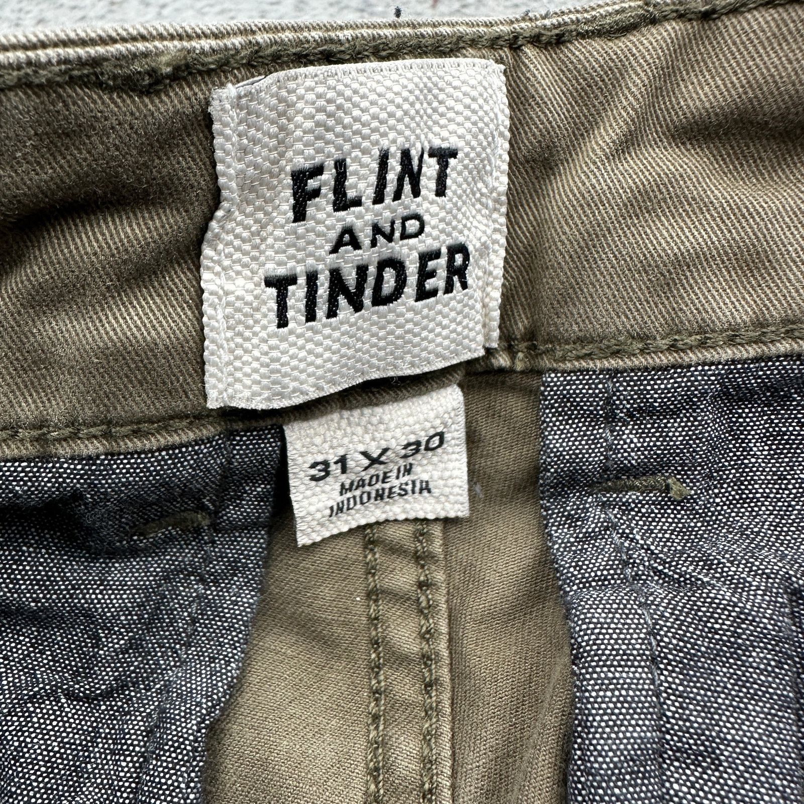 Flint And Tinder Flint And Tinder Twill Olive Green Chino Pants 32x30 Size US 32 / EU 48 - 4 Thumbnail