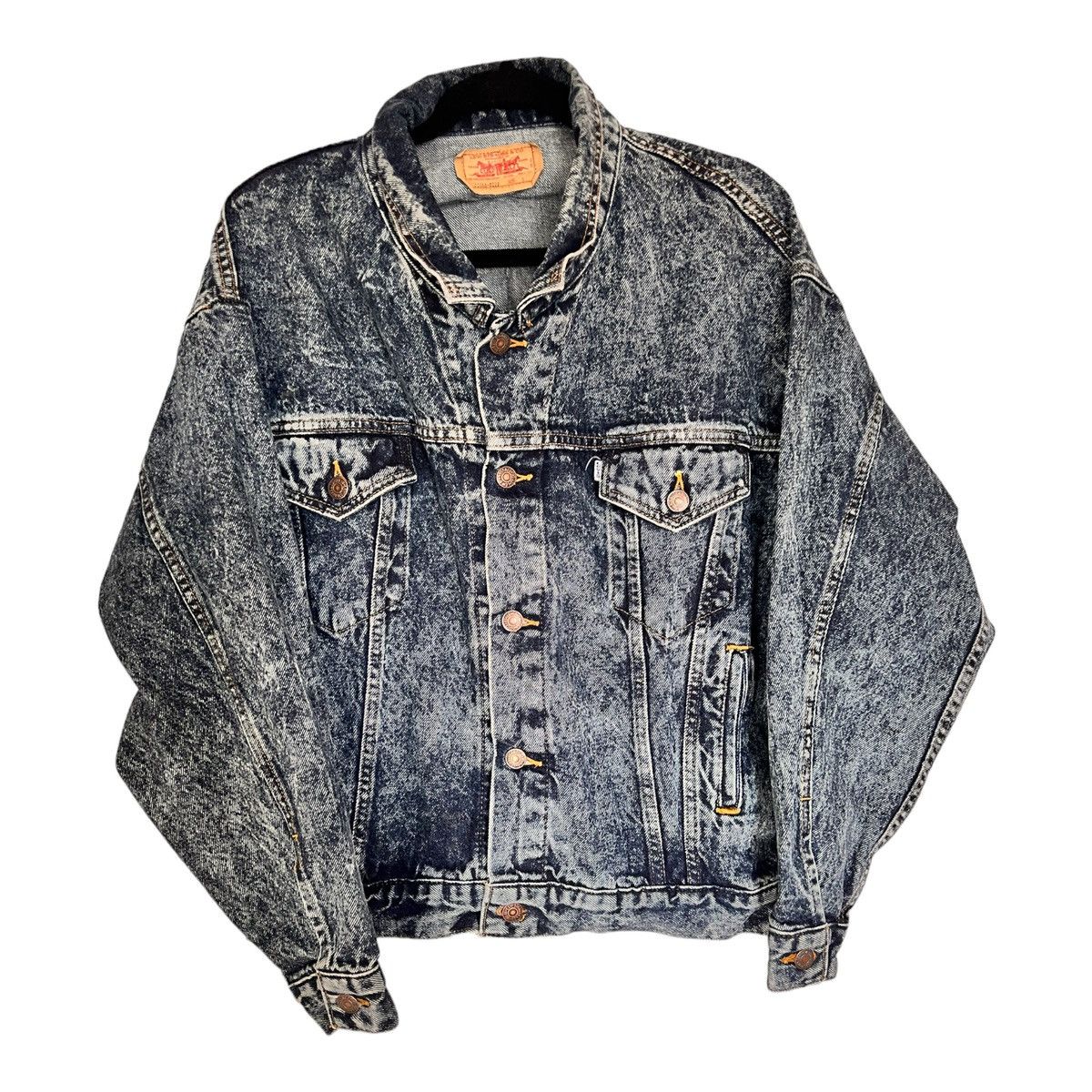 image of Levis Vintage Clothing 1980S White Tab Denim Levi’S Jacket in Blue, Men's (Size Large)