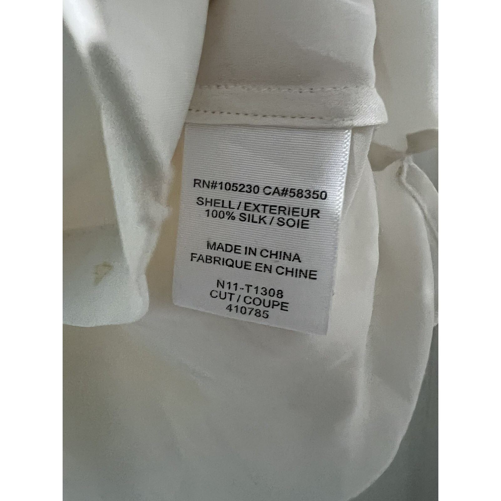 Joie JOIE Silk Women Venicia Ivory Henley Blouse Top Smal A000815 Size S / US 4 / IT 40 - 4 Thumbnail
