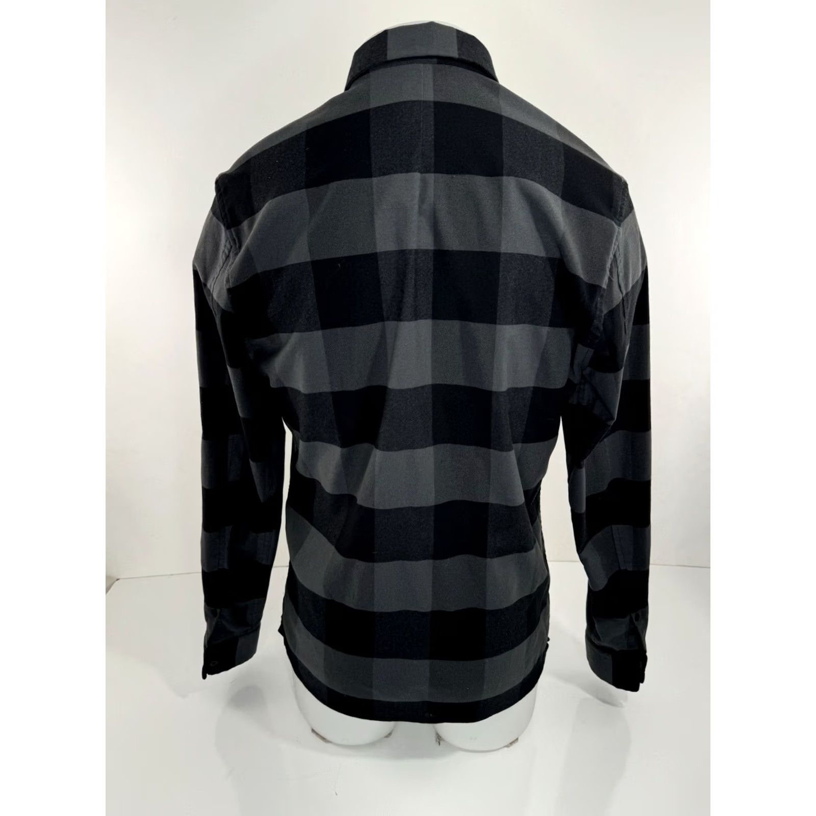 Polo Ralph Lauren LULULEMON Plaid Mens M Flannel Shirt EXCELLENT - Polo Ralph Lauren Style Button-Up Long Sleeve Black / Gray Mens M Size US M / EU 48-50 / 2 - 2 Thumbnail