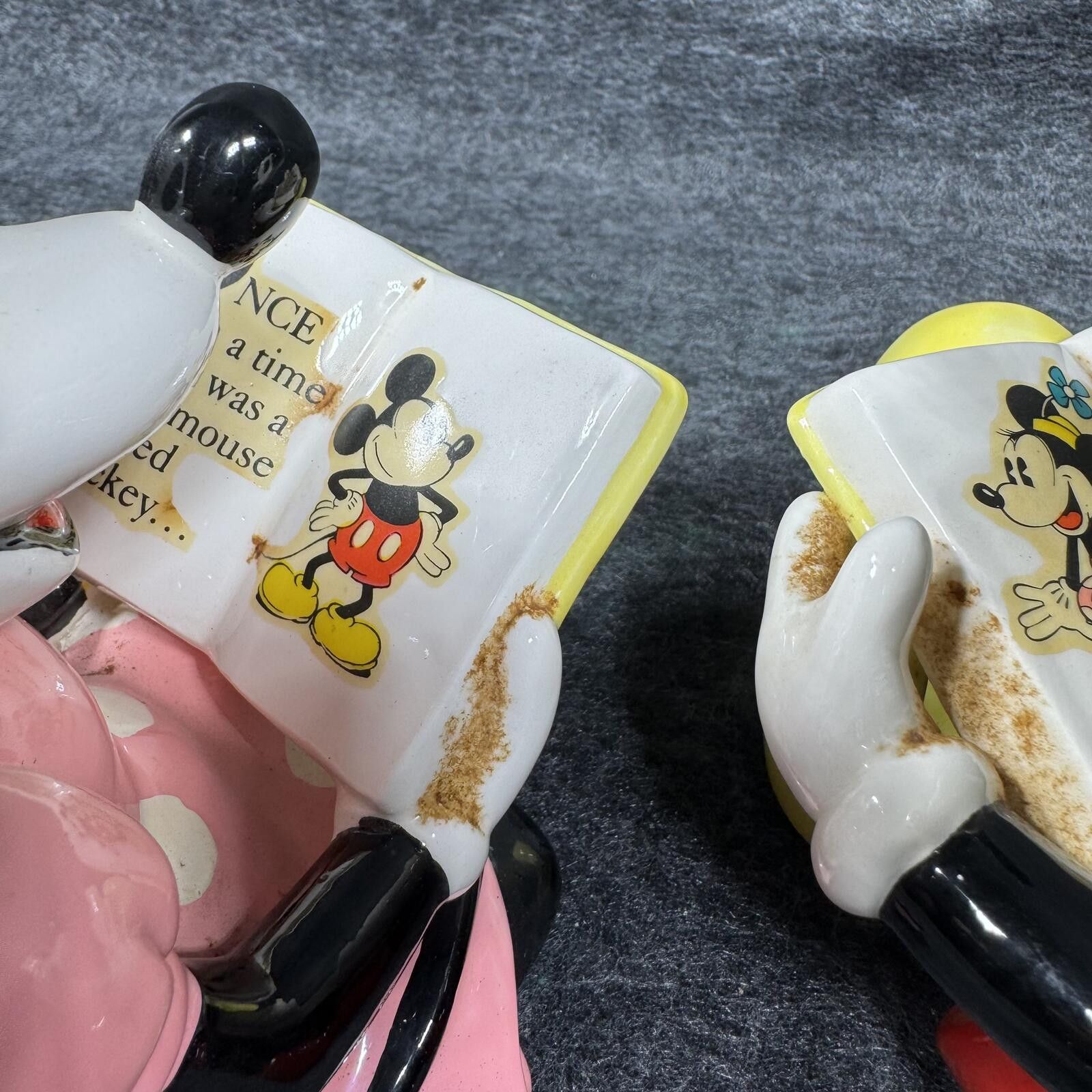 Disney Disney Bookends 1979 Walt Disney Mickey & Minnie Ceramic VTG Size ONE SIZE - 6 Thumbnail