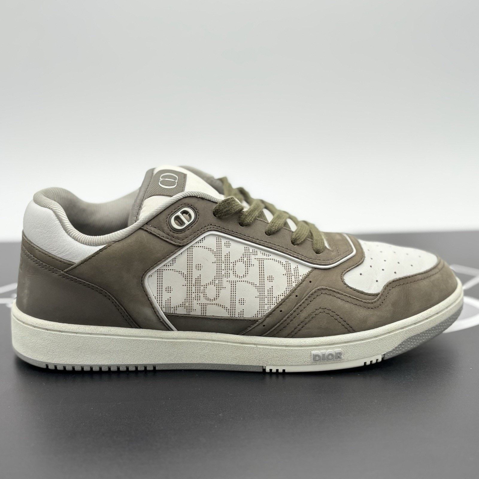 Dior Dior B27 Low Dior ' Olive White ' | GREAT CONDITION! Size US 12 / EU 45 - 2 Thumbnail