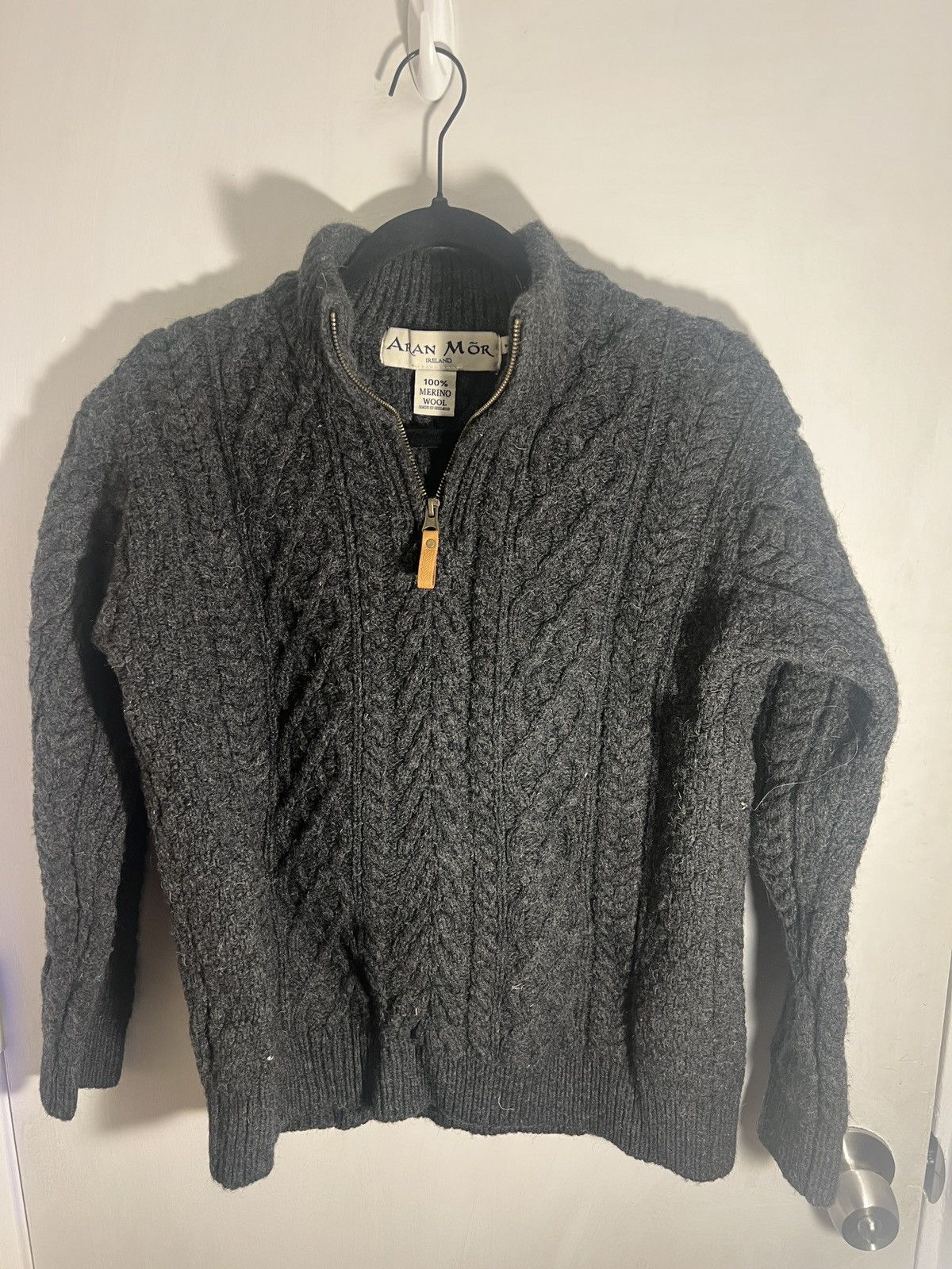 Aran Isles Knitwear Aran Mor Quarter-Zip Sweater Size US M / EU 48-50 / 2 - 1 Preview