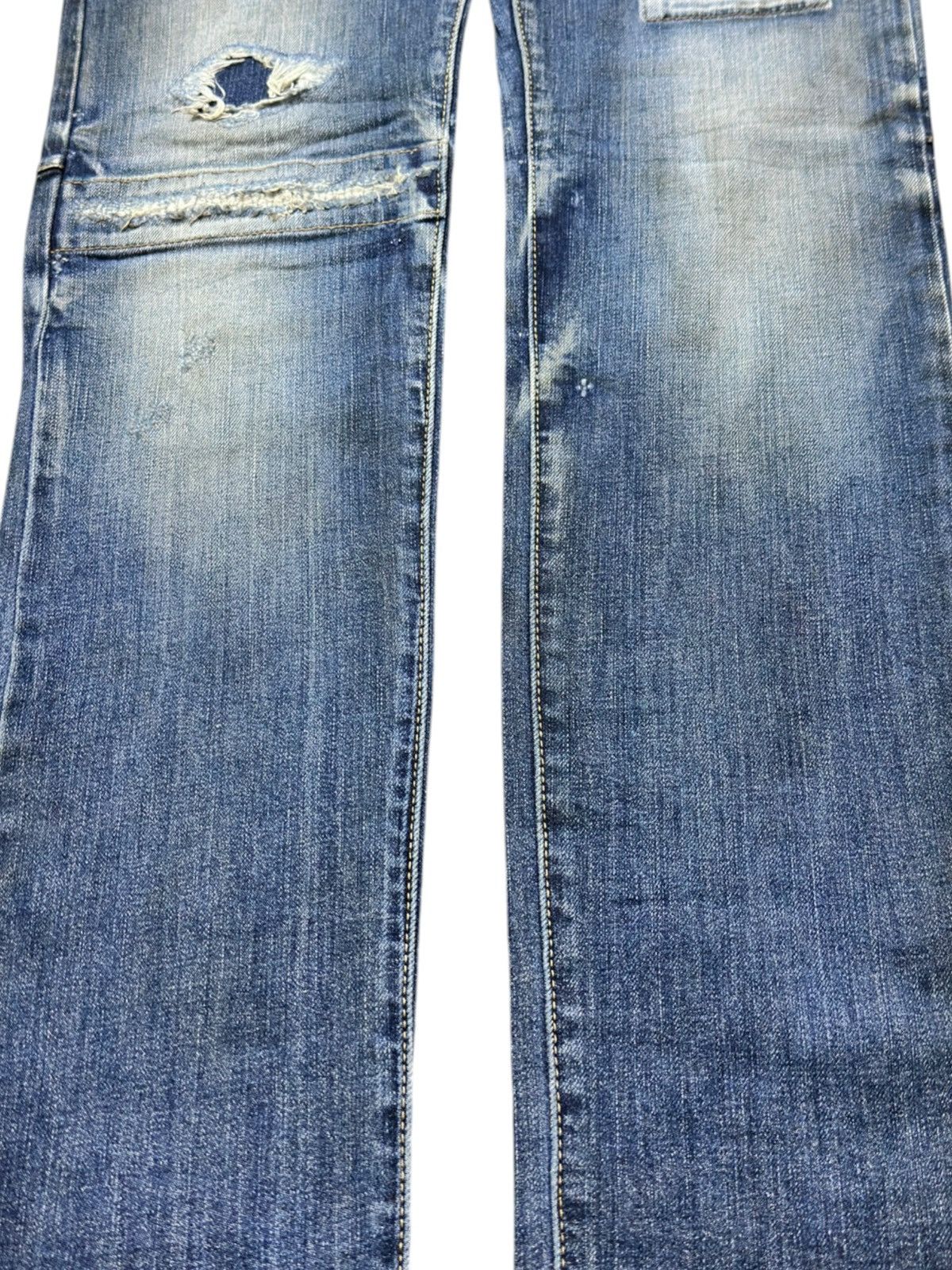 Tornado Mart Vintage Tornado Mart Long Leg Slim Fit Patchwork Denim Size US 30 / EU 46 - 3 Thumbnail