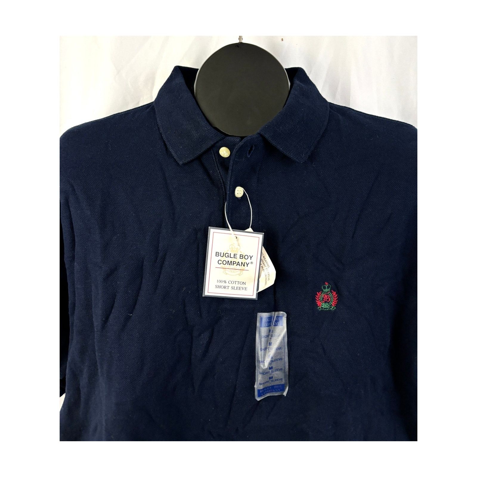 Bugle Boy Bugle Boy Company Navy Polo Shirt Mens Medium 100% Cotton Size US M / EU 48-50 / 2 - 6 Thumbnail